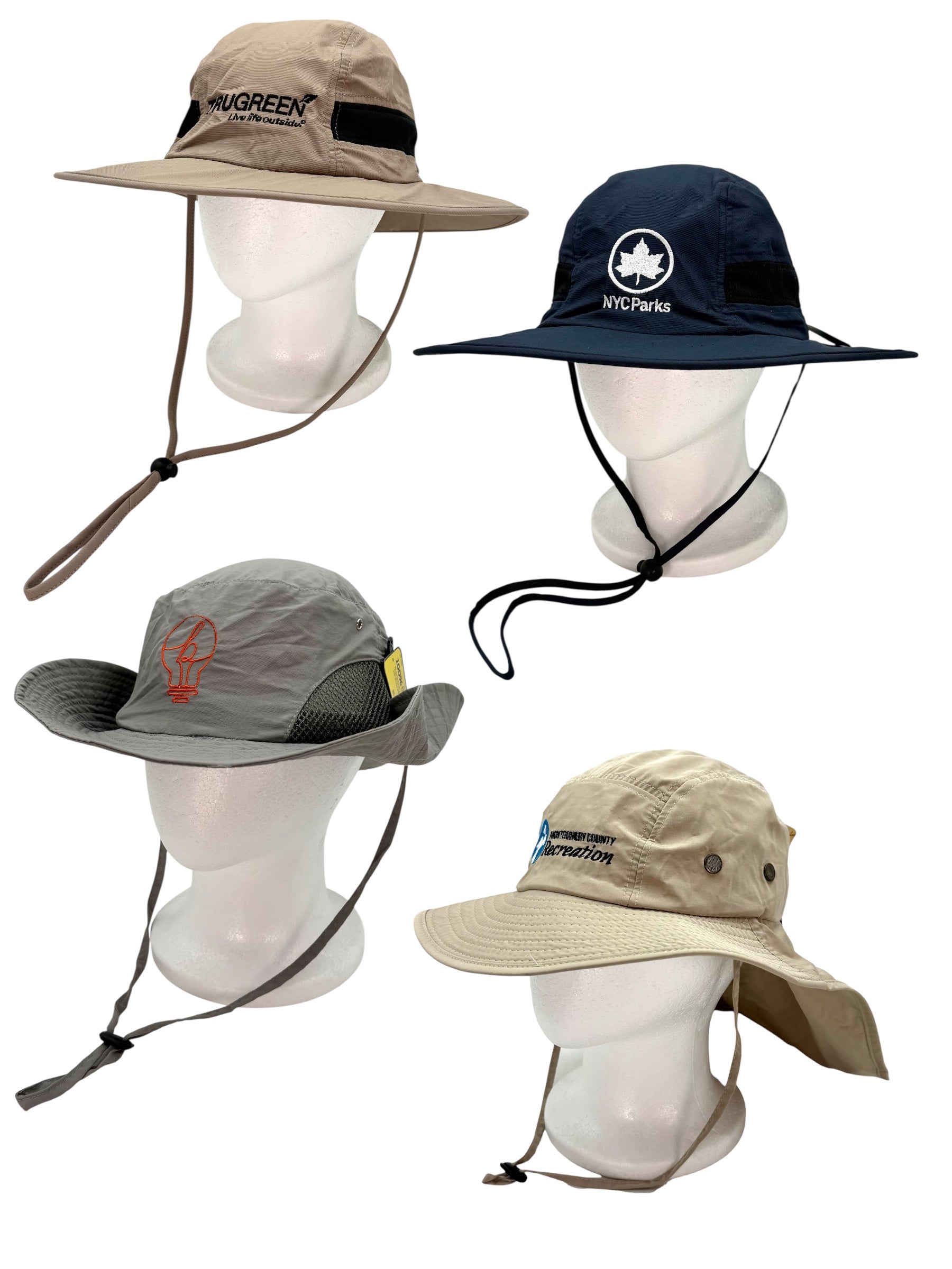 Sun Hats & Bucket Hats, Branded - Assorted Colors & Styles