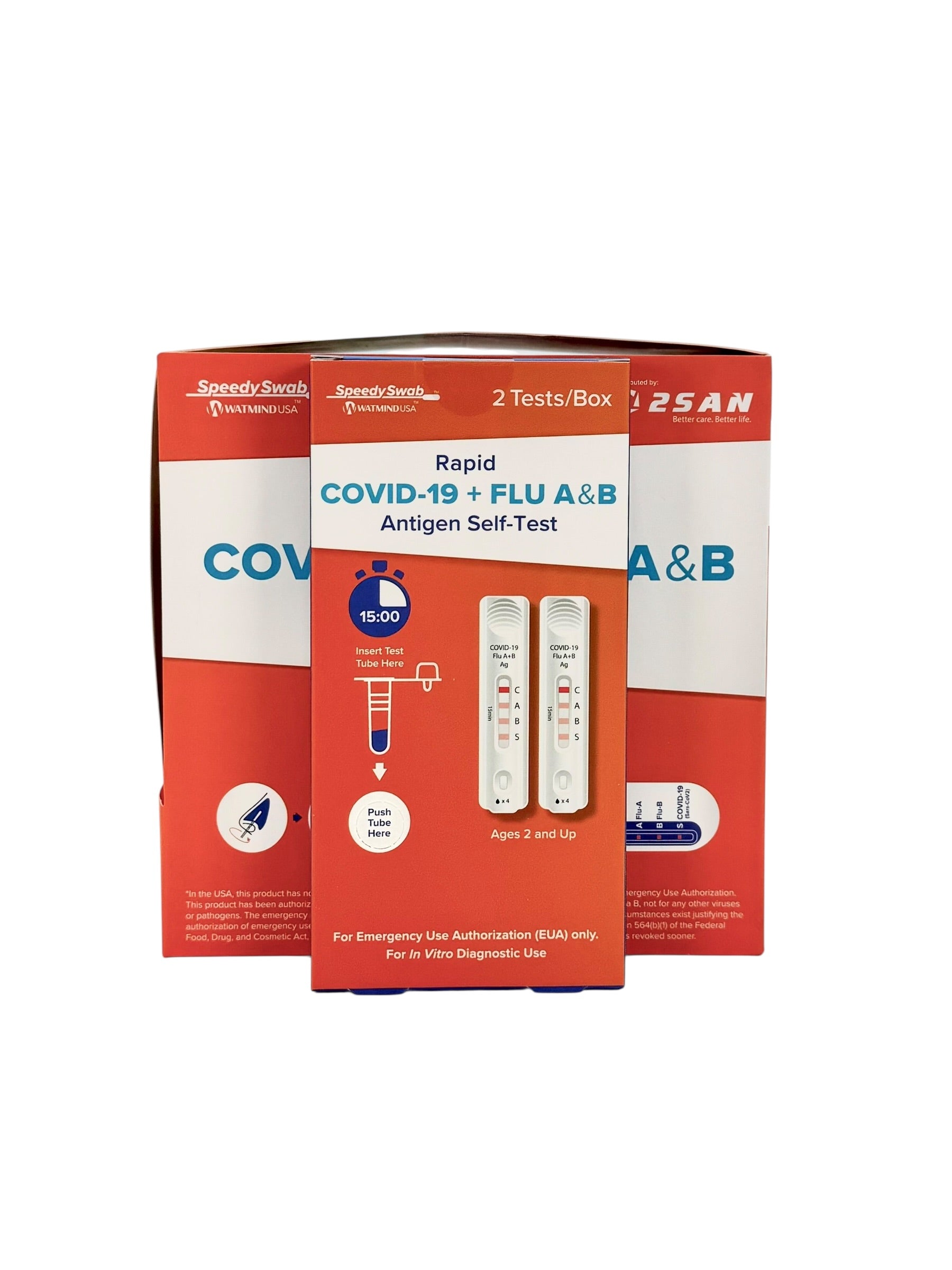 Speedyswab Rapid COVID-19 & Flu A+B Antigen Self-Test, Pack of 12 Tests