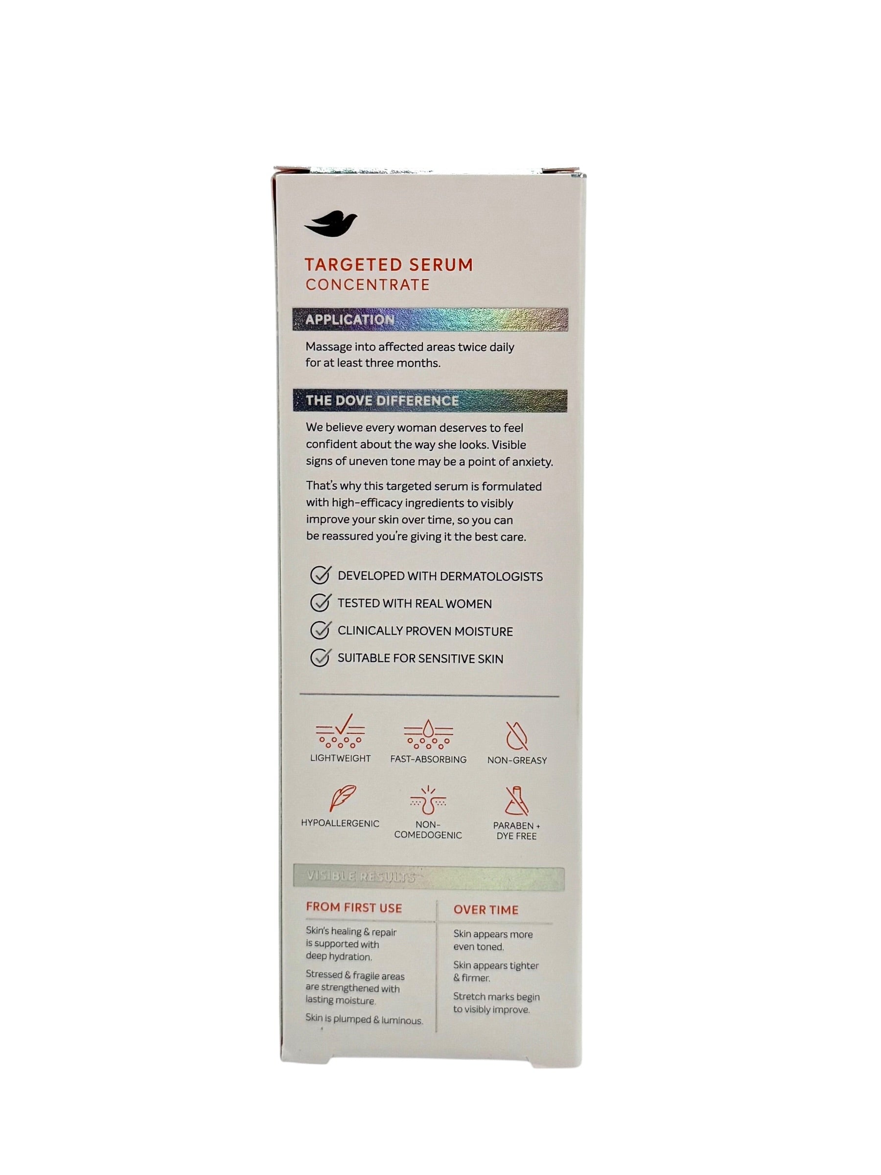 Dove Targeted Serum Concentrate, 3.2 oz. - Case of 6
