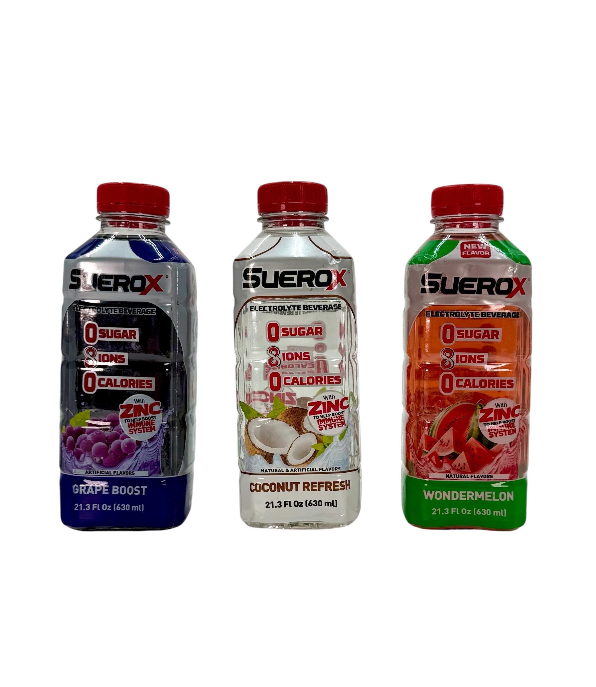 SueroX Electrolyte Beverage, 21.3 oz. Bottle - Case of 12 Bottles
