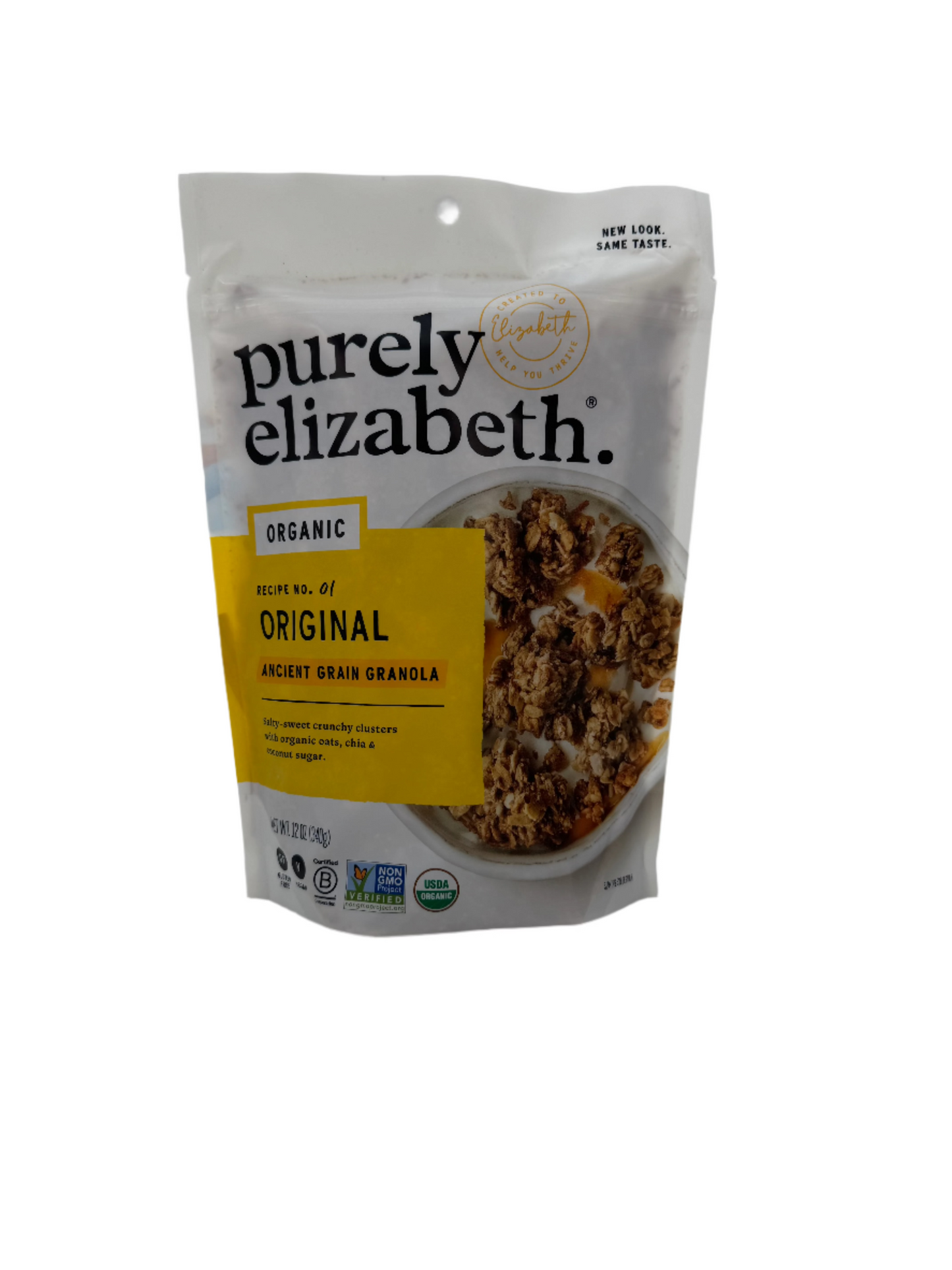 Purely Elizabeth Ancient Grain Granola- Original Flavor -  12 Oz Bag - Case of 6 bags