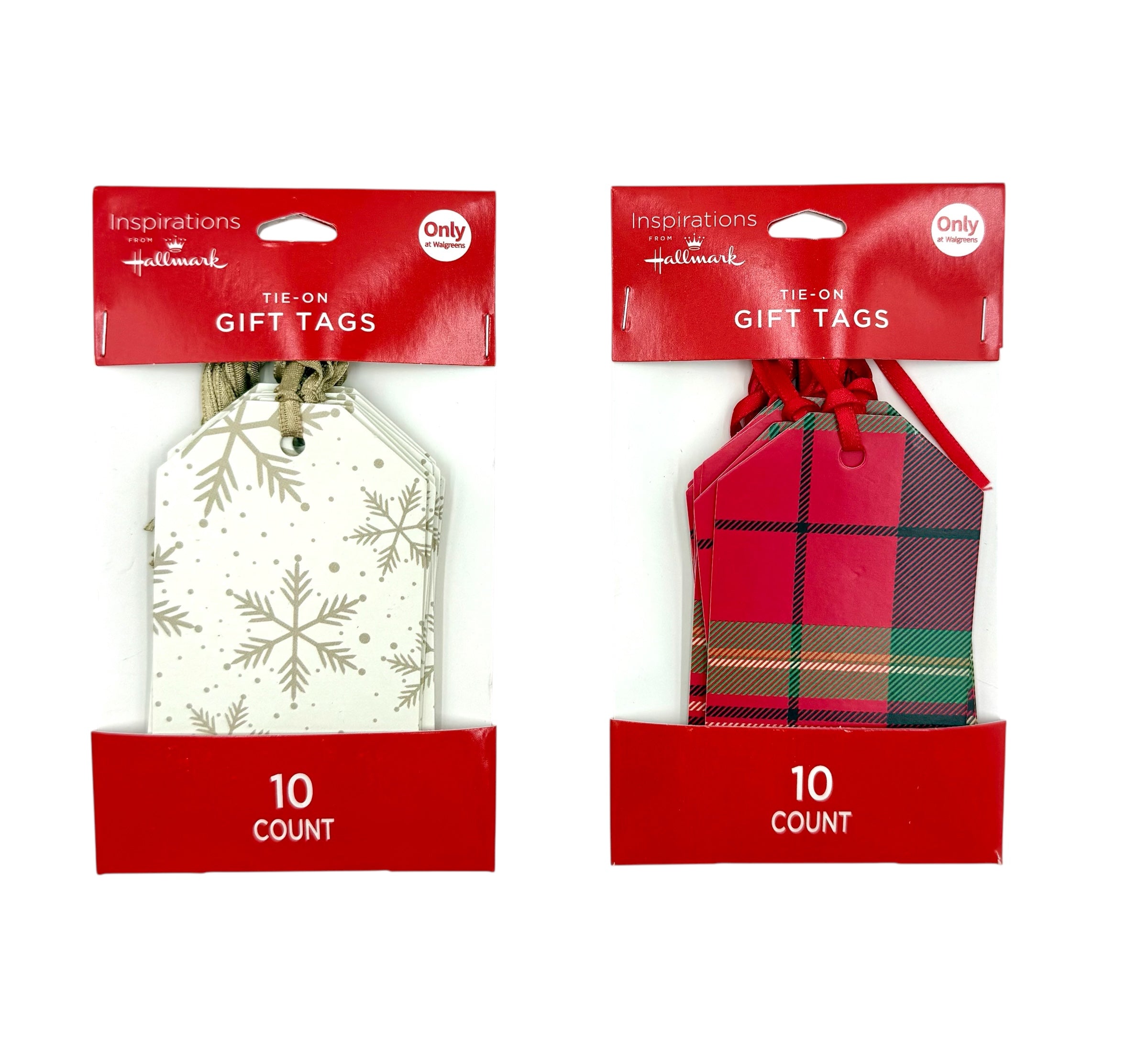 Holiday Tie-On Gift Tags, 10-Count Package