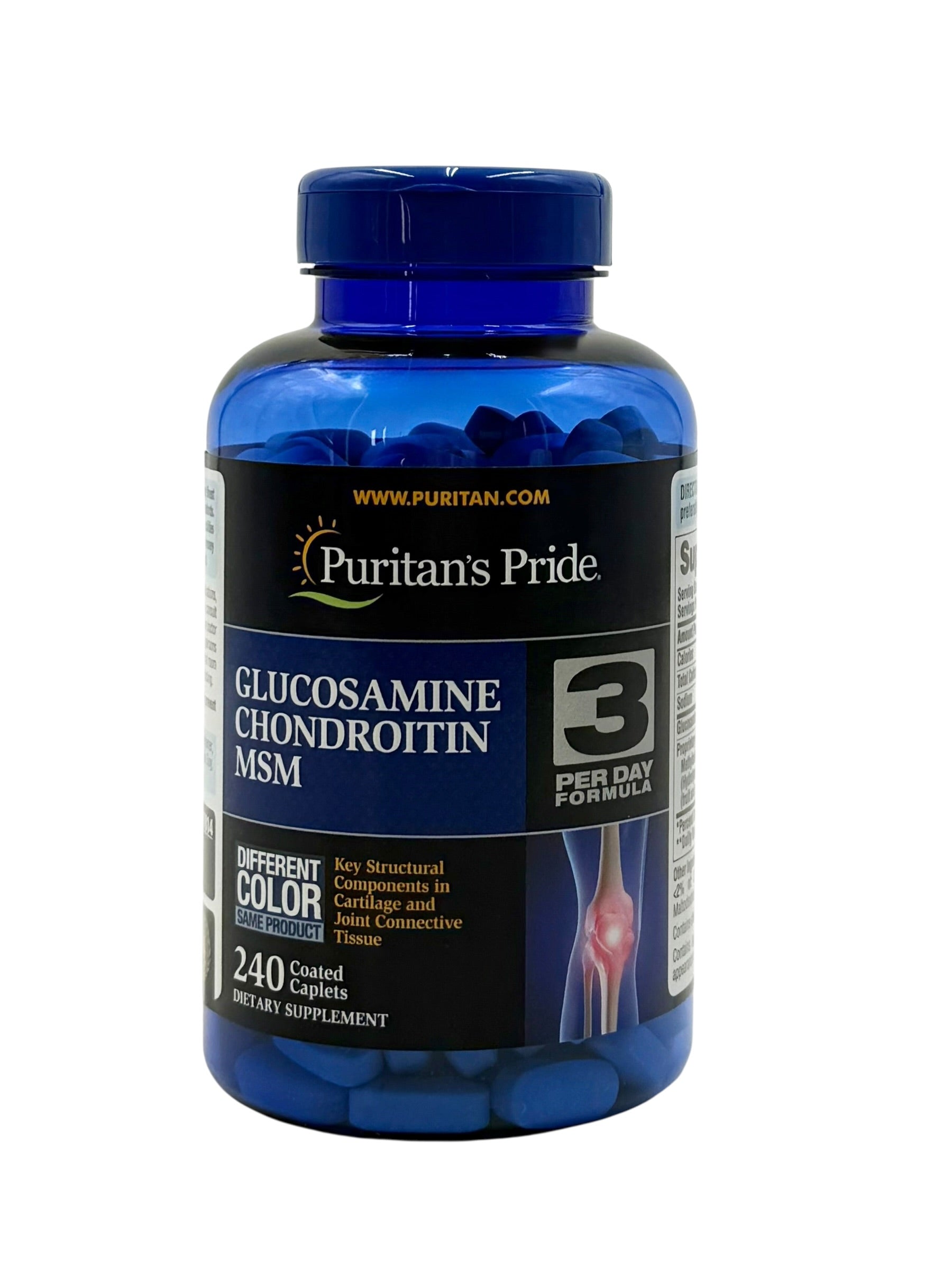 Glucosamine Chondroitin MSM, Puritan's Pride - Bottle of 240 Caplets
