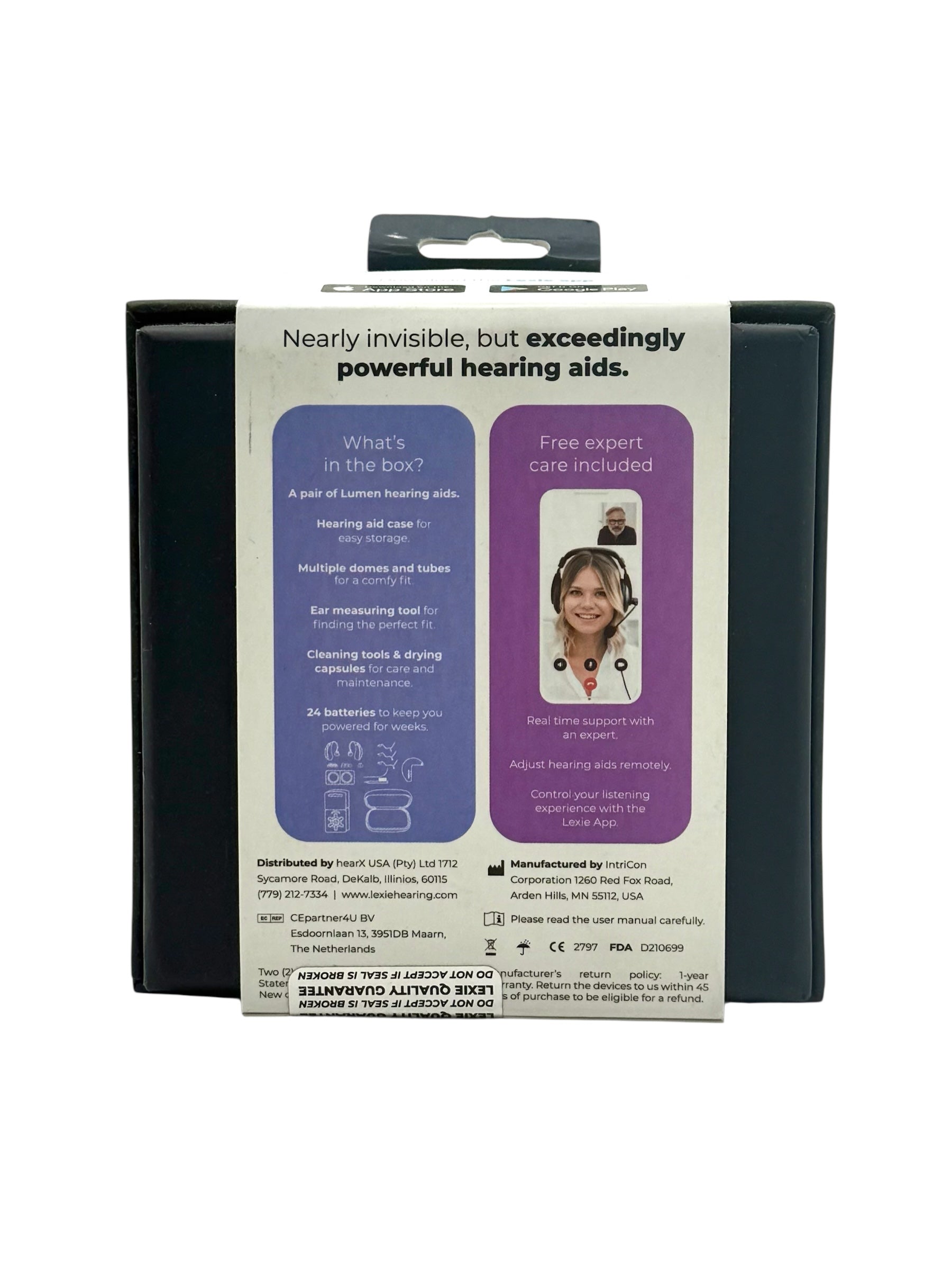 Lexie Lumen Self-Fitting Hearing Aids - One Pair