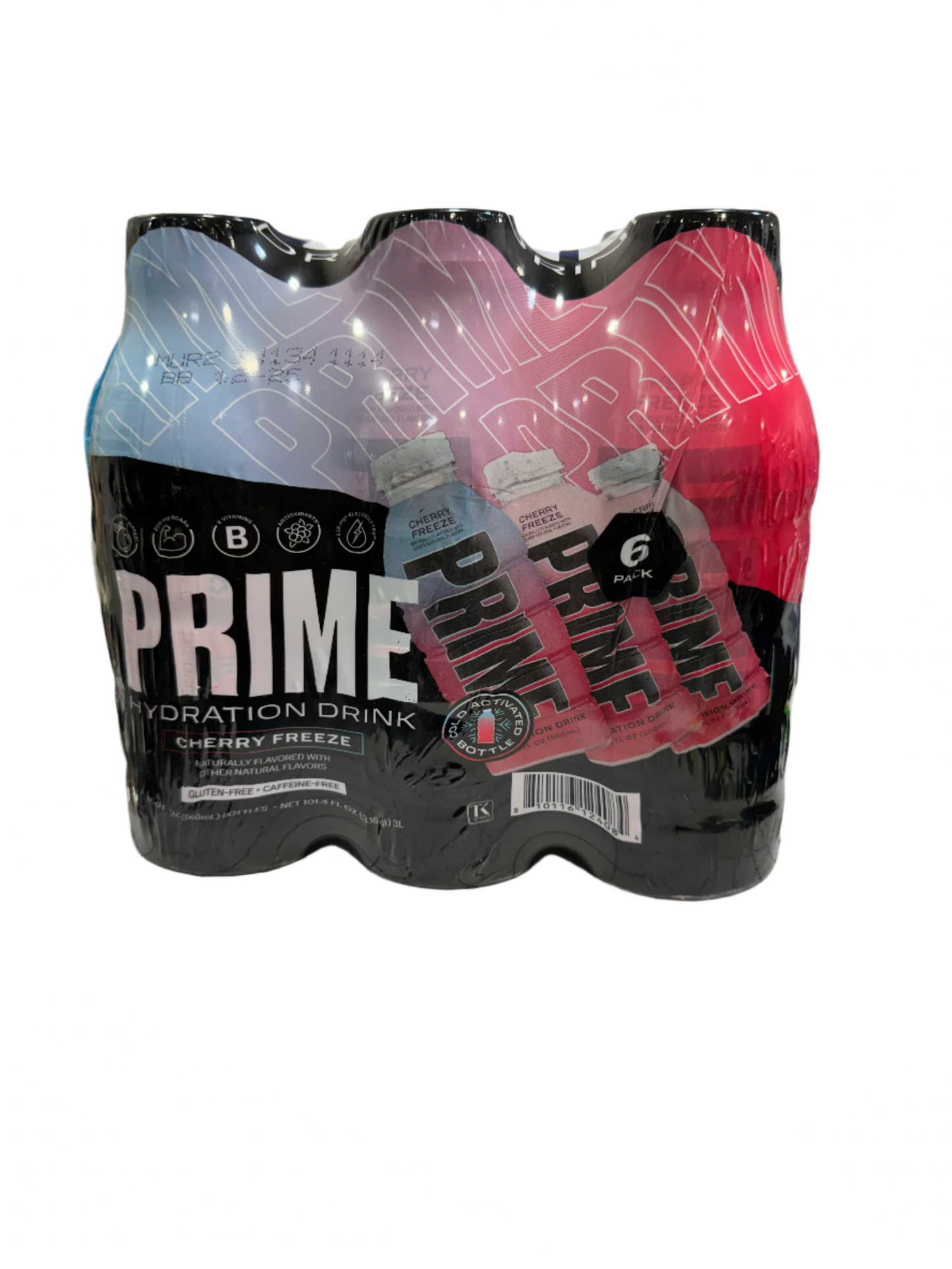 Prime Hydration Drink - Cherry Freeze - 16.9 oz bottle - Case of 6 bottles