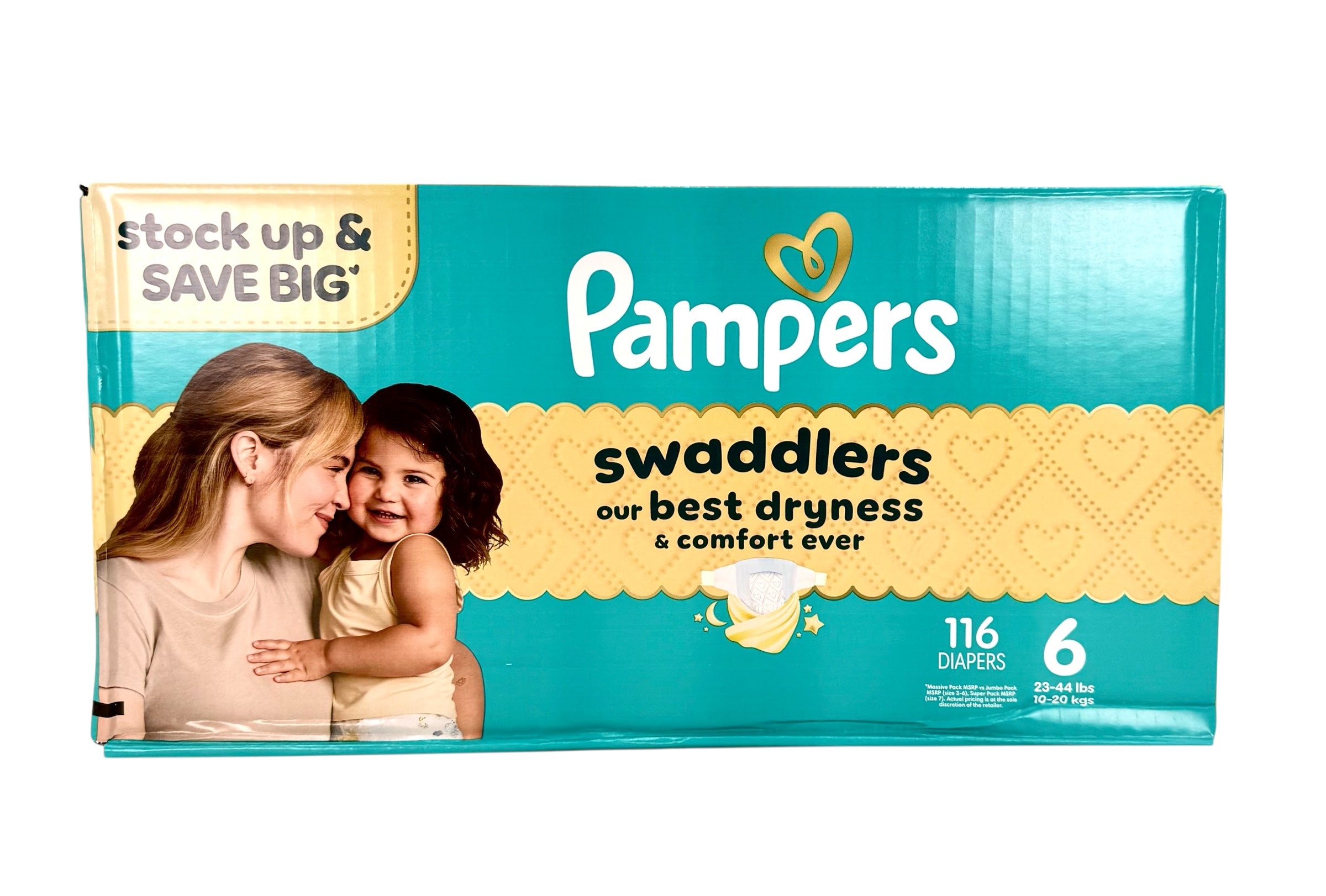 Pampers Swaddlers, Size 6 - Case of 116 Diapers