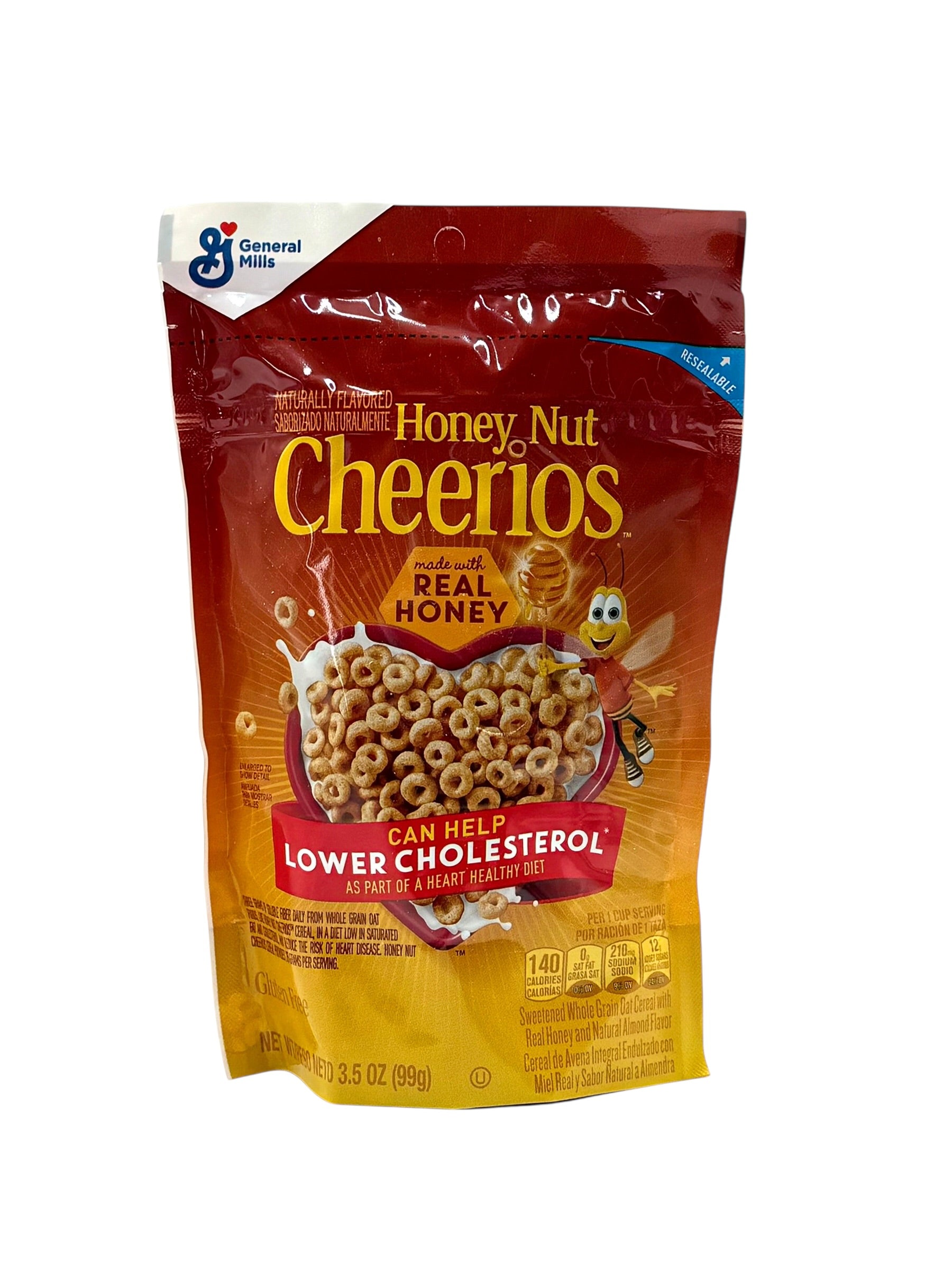 Honey Nut Cheerios - 3.5 oz. Bag, Case of 6 Bags