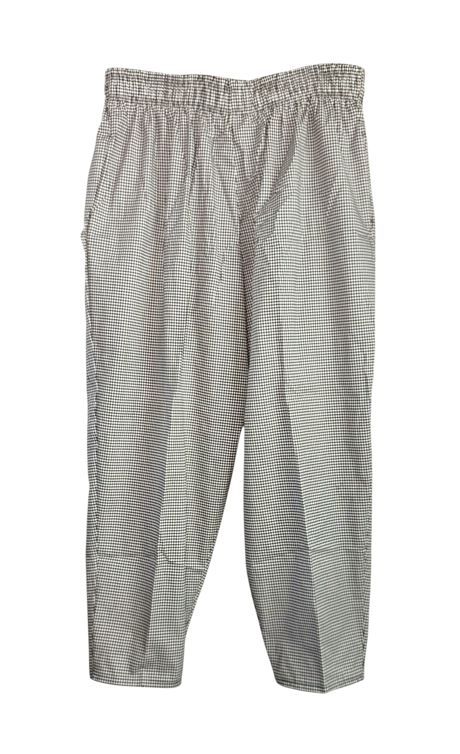 Black & White Checked Chef Pants, Baggy - Size 5XL, Bag of 6 Pairs