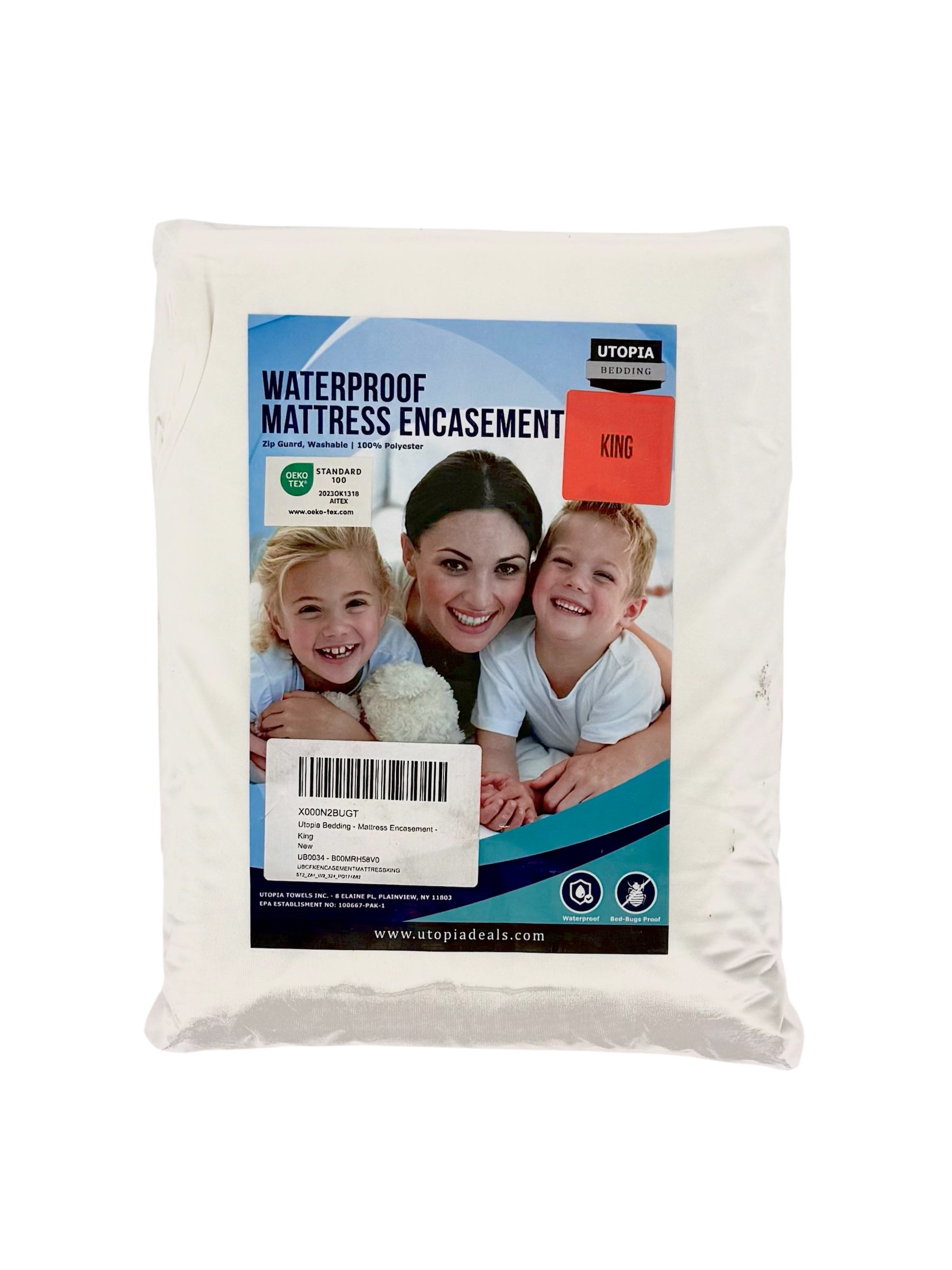 Waterproof Mattress Encasement, Utopia Bedding