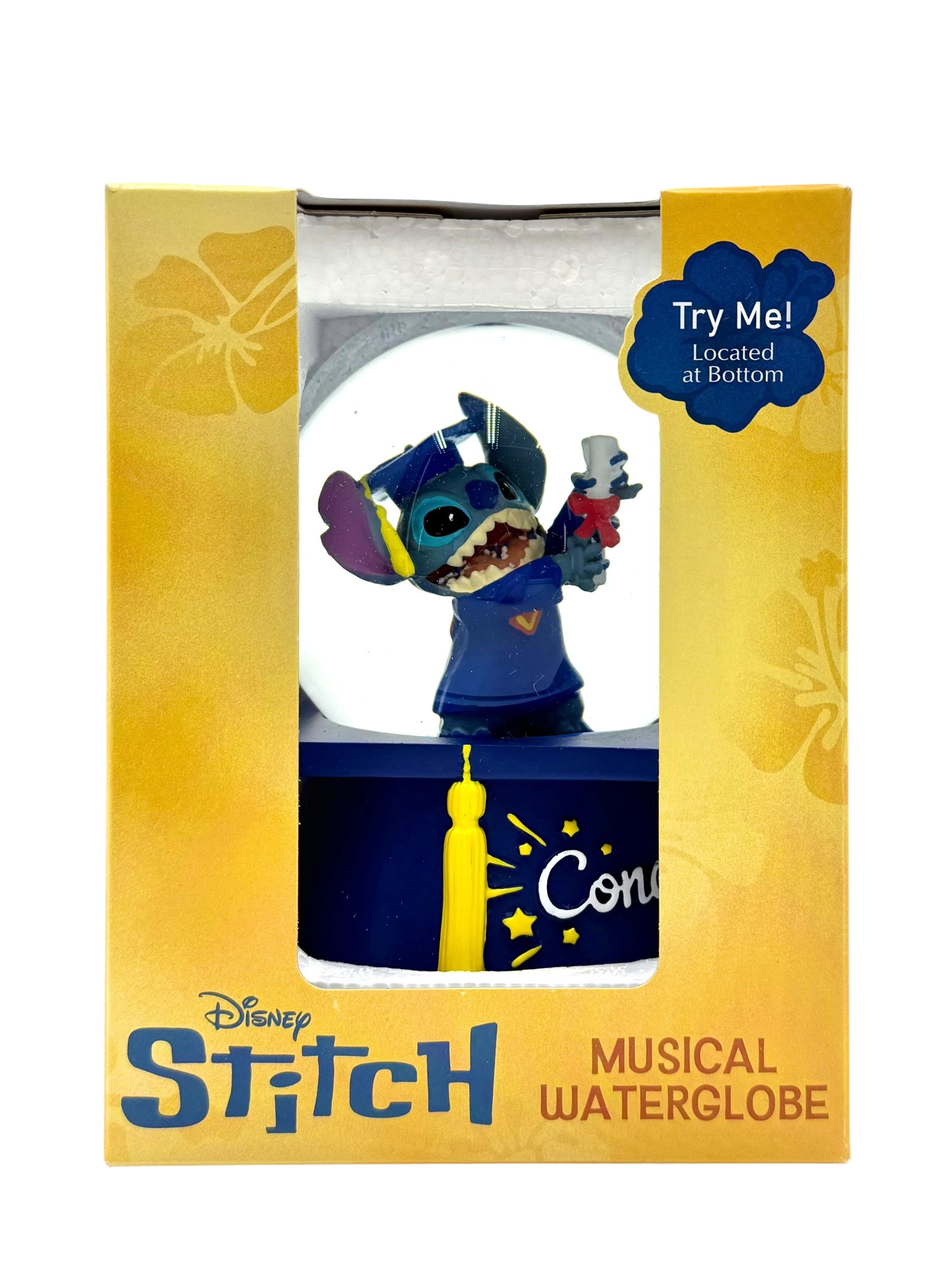 Stitch Musical Graduation Water Globe