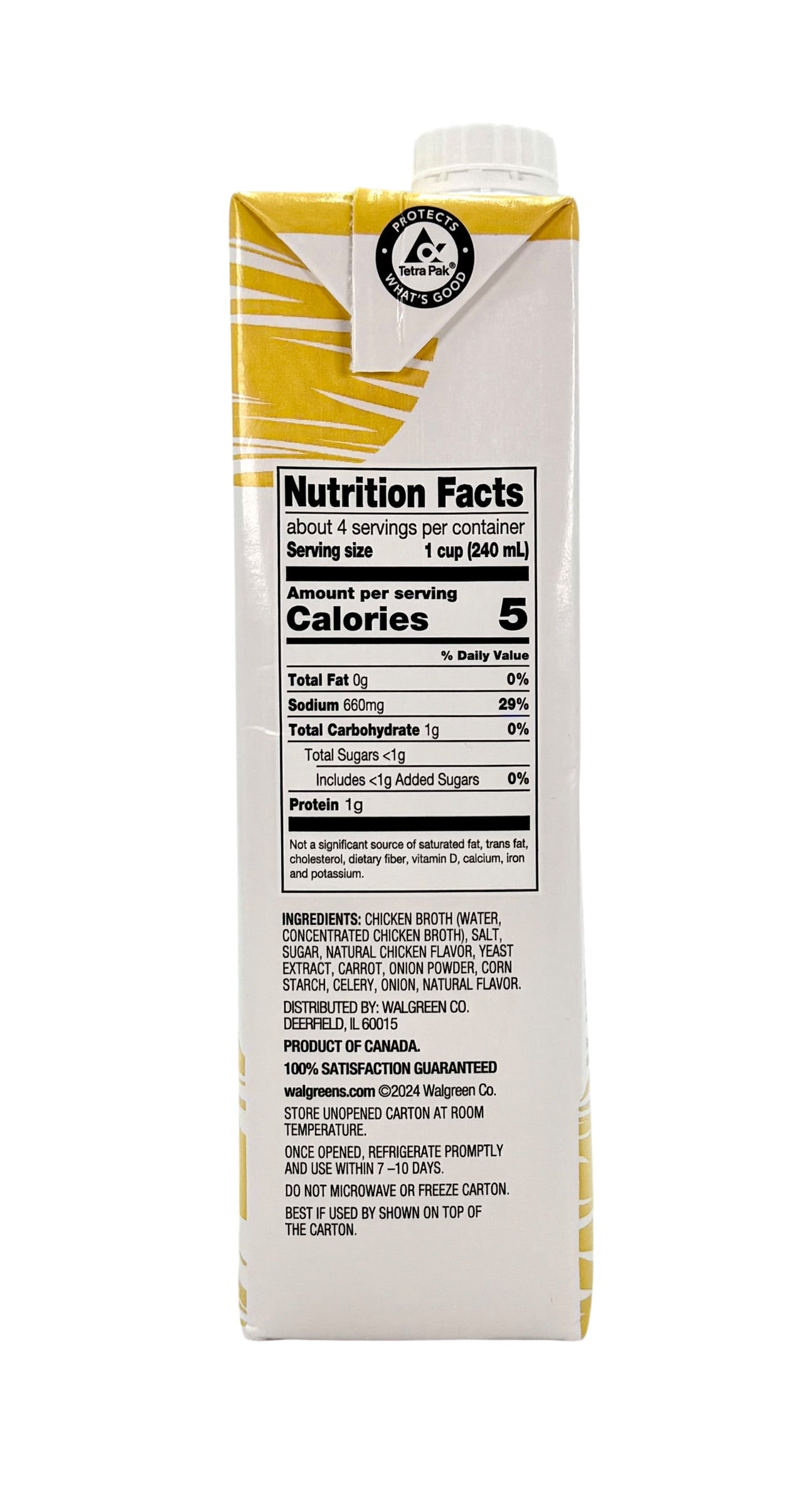 Chicken Broth, 32 oz. Carton - Nice! Brand