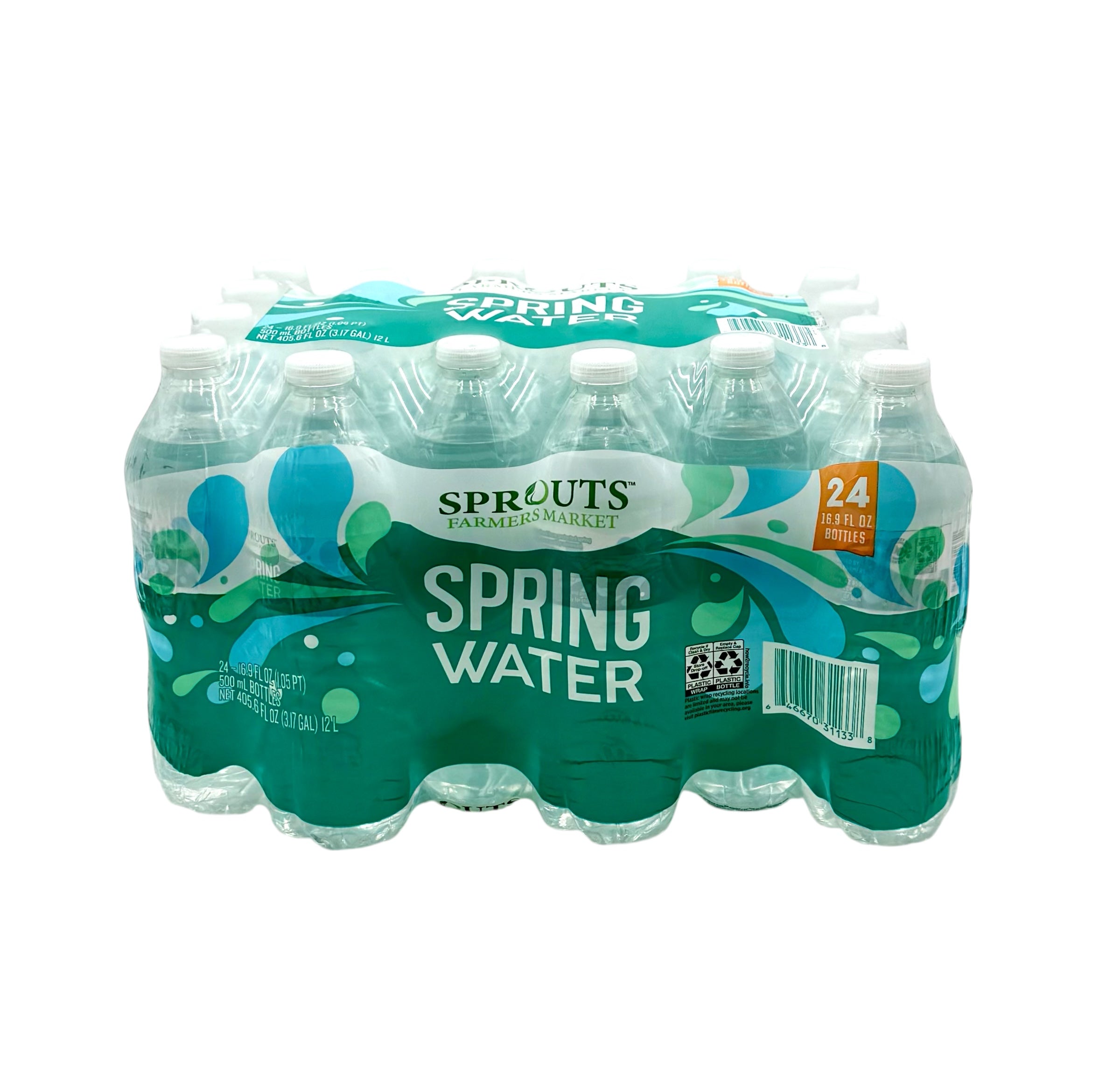 Bottled Spring Water, 16.9 oz. Bottle - Case of 24 Bottles, Sprouts Farmers Market