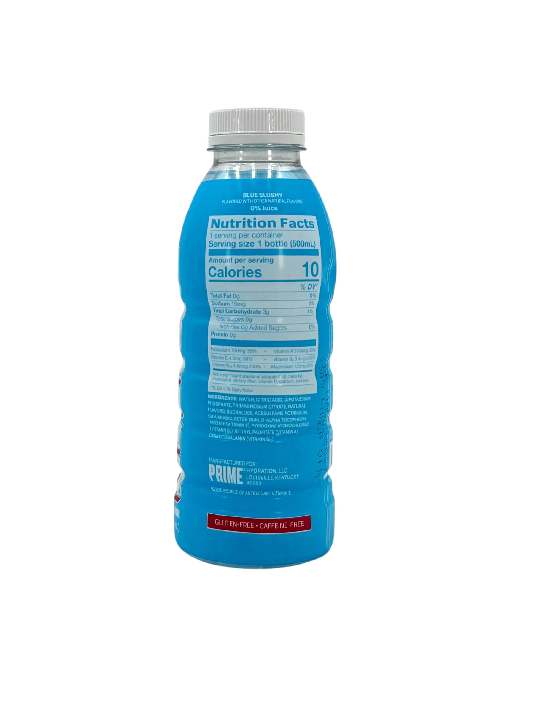 Prime Hydration Drink, Snowball Slushy (Caffeine-Free) - 16.9 oz. Bottle, Case of 12 Bottles