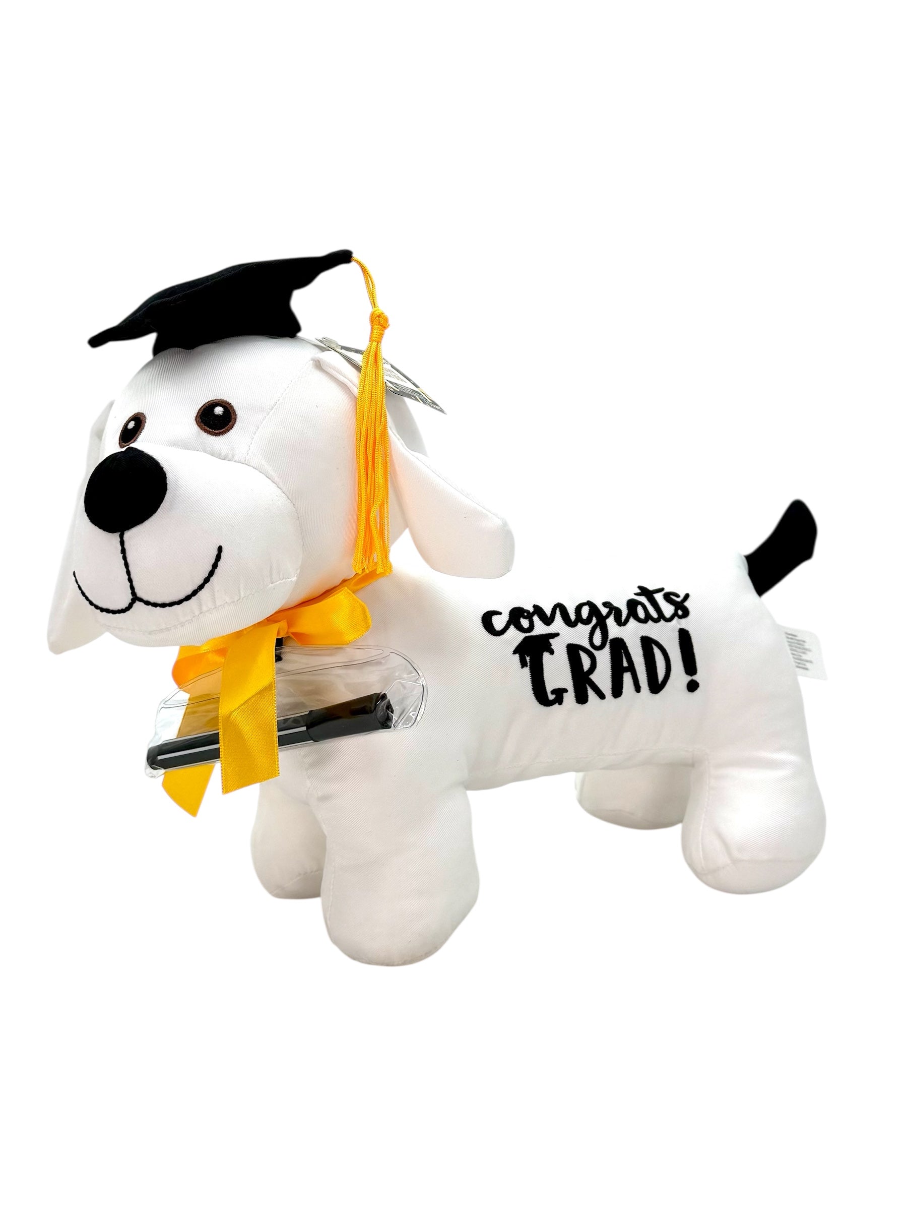 Graduation Autograph Plush Dog