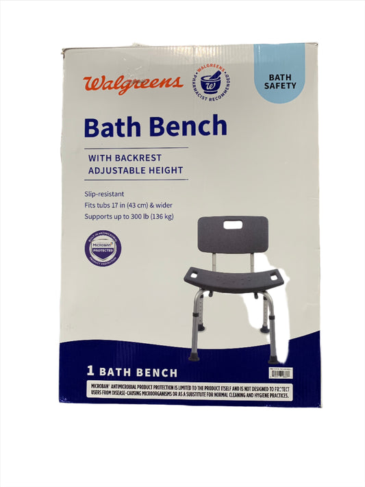 Bath Bench with Back