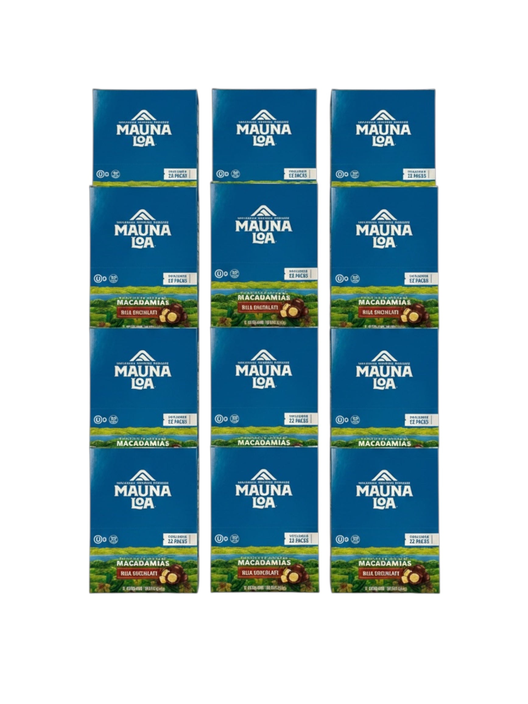 Mauna Loa Chocolate Covered Macadamia Nuts, Case of 144 1-oz. Packs
