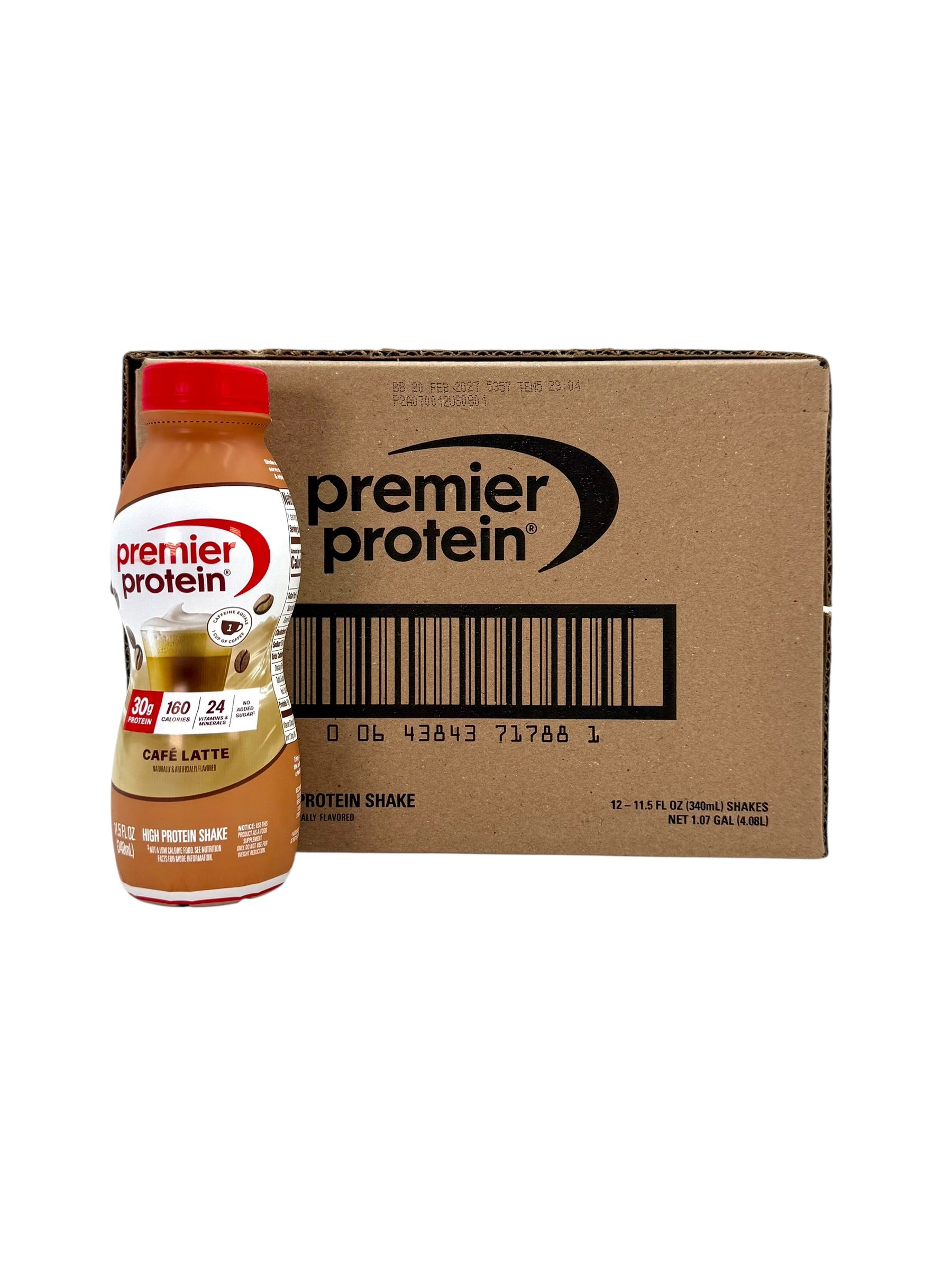Premier Protein Shakes, Café Latte - 11.5 fl. oz., Case of 12