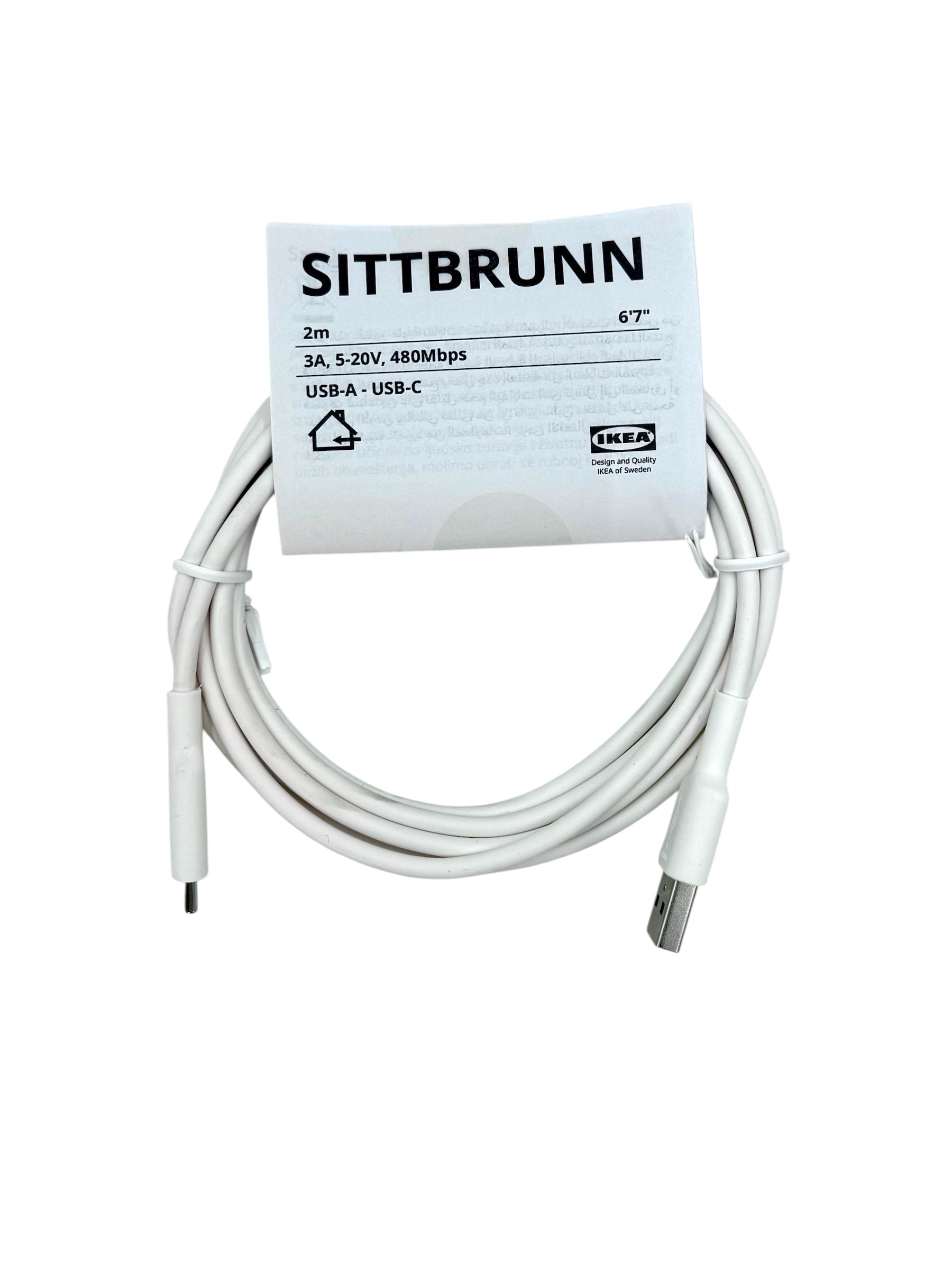 USB-A to USB-C Cable, 6'7" - IKEA Sittbrunn