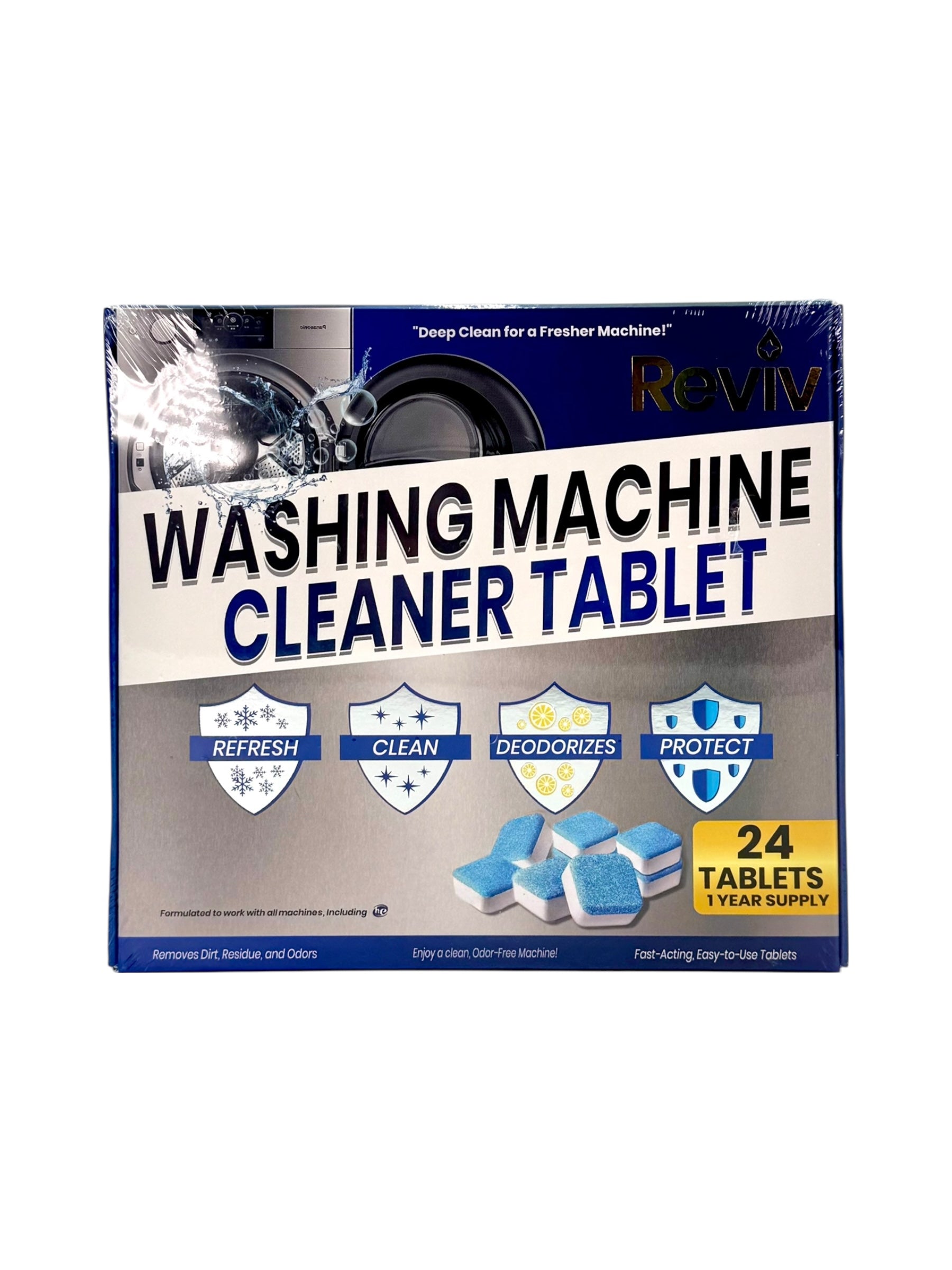 Washing Machine Cleaner Tablets, Reviv - Pack of 24 Tablets