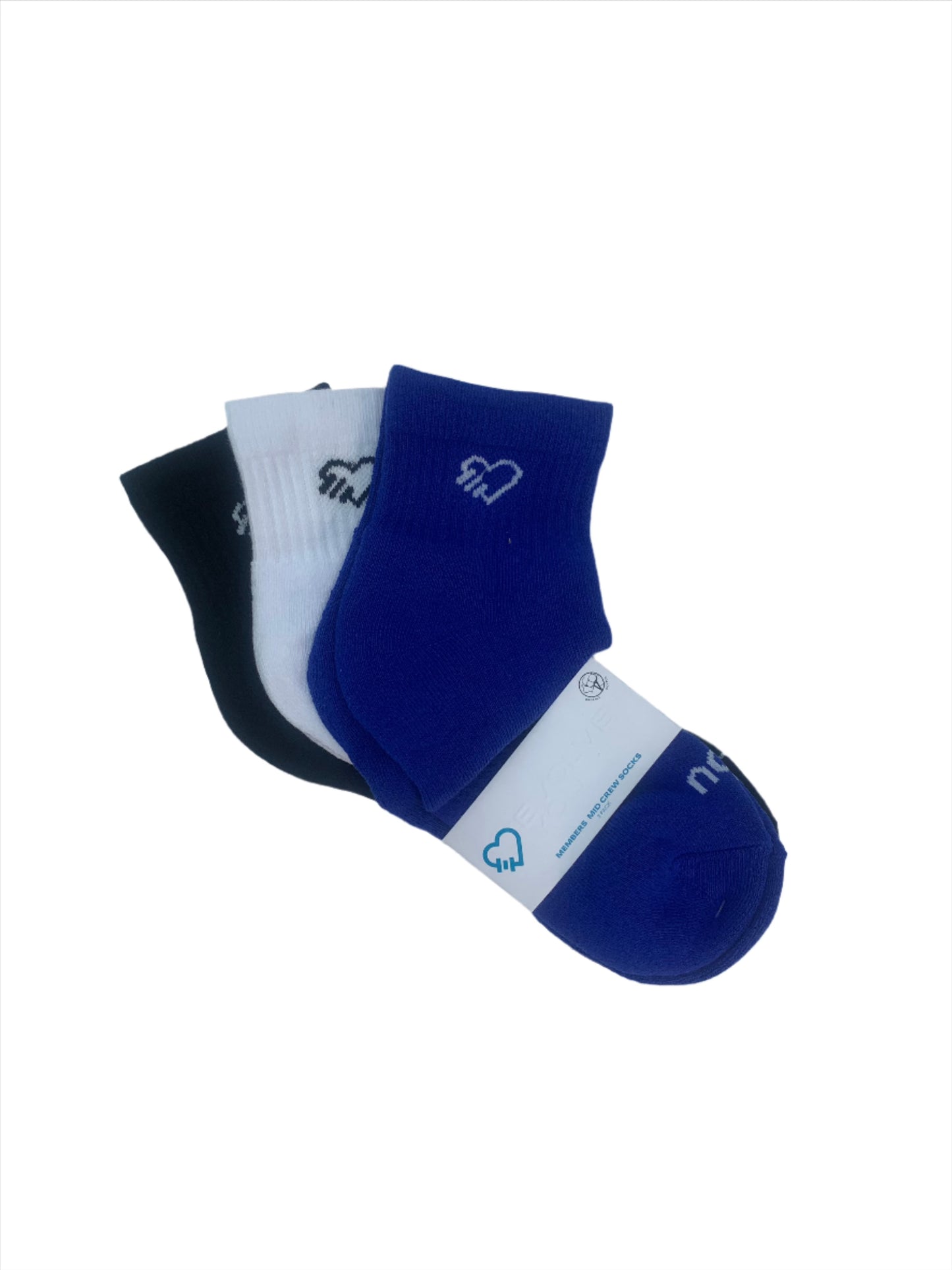 Mid Crew Socks, EvolveYou Brand