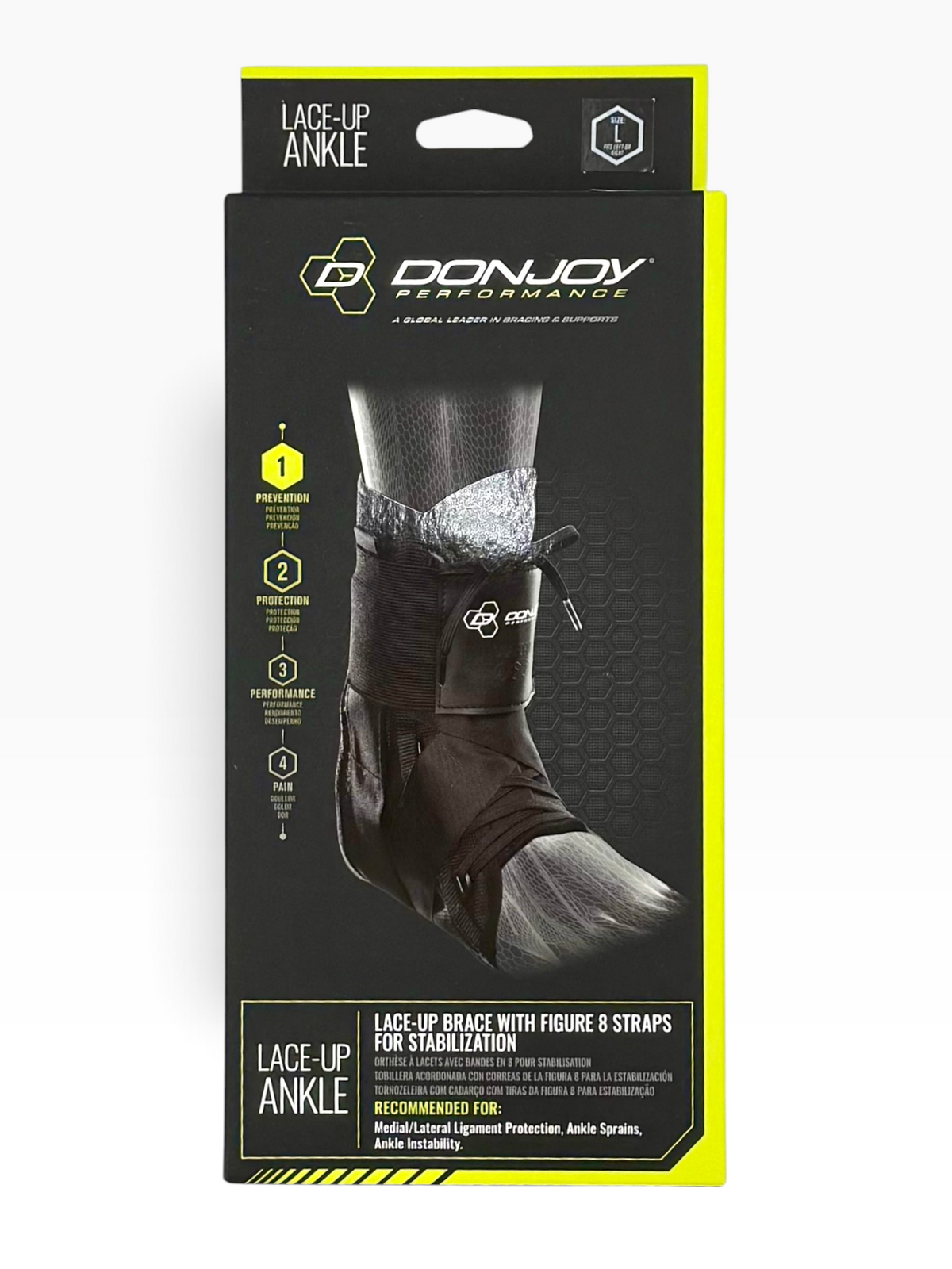 Donjoy Lace-Up Ankle Brace, Size L