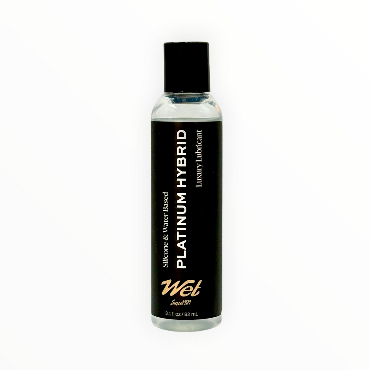 Wet Platinum Hybrid Silicone & Water Based Personal Lubricant, 3.1 oz.