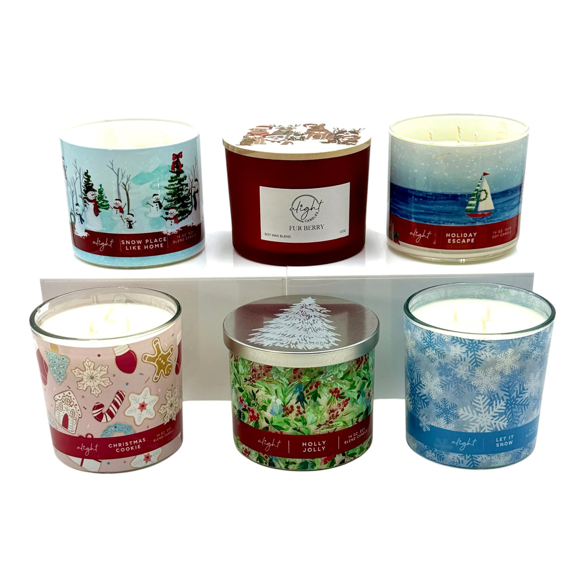Scented Candle with Lid, 11.8 - 14 oz., Alight Candles - Assorted Scents