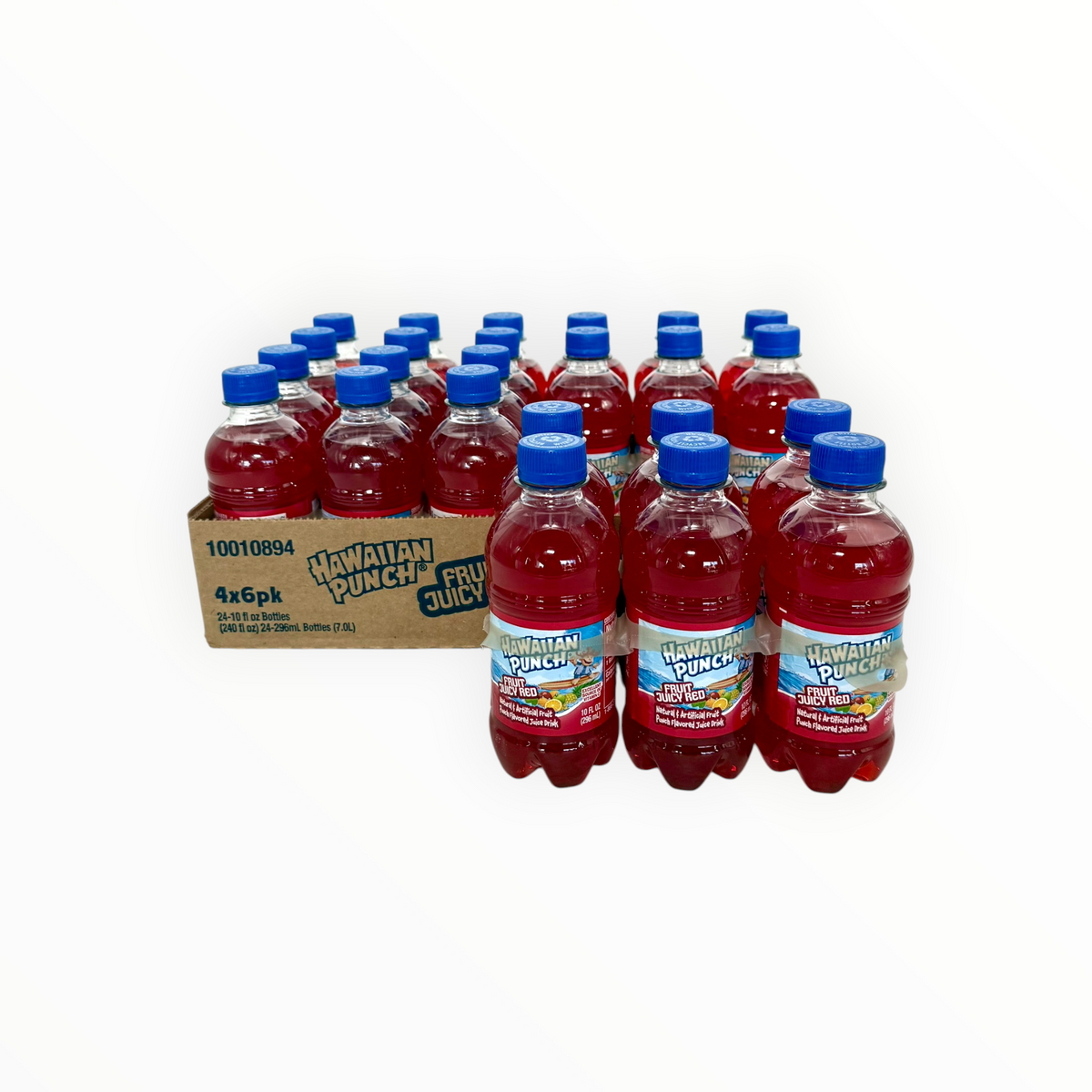 Hawaiian Punch, Fruit Juicy Red - 10 oz. Bottle, Case of 24 Bottles