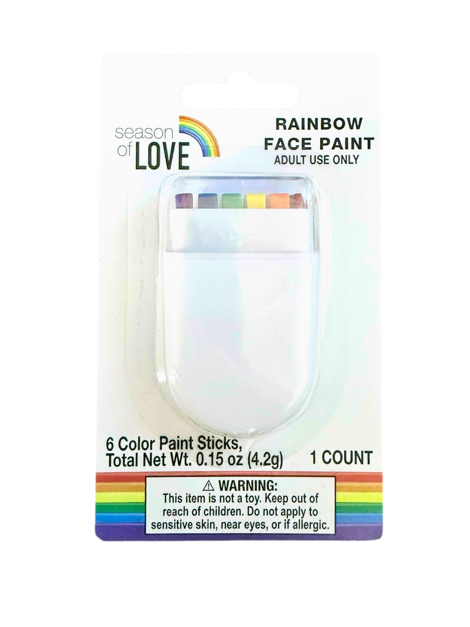 Season of Love Rainbow Pride Face Paint