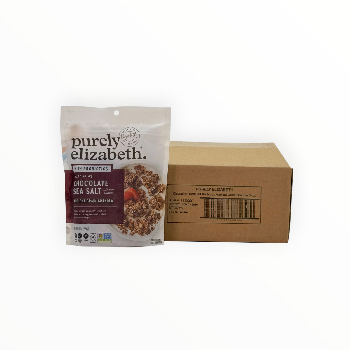 Chocolate Sea Salt Ancient Grain Granola, Purely Elizabeth
