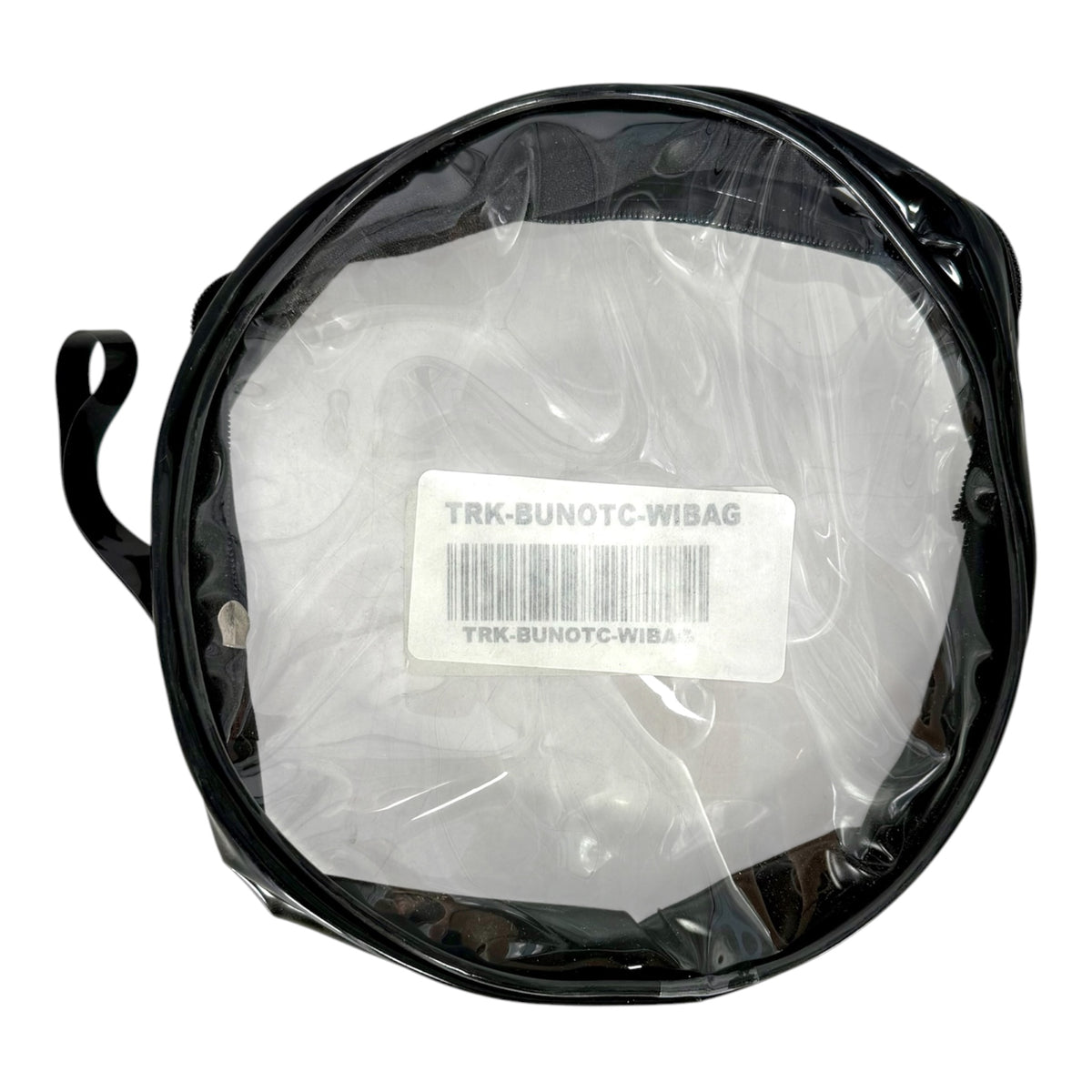 7 Inch Round Clear Zipper Pouch, Tubby Todd Branded