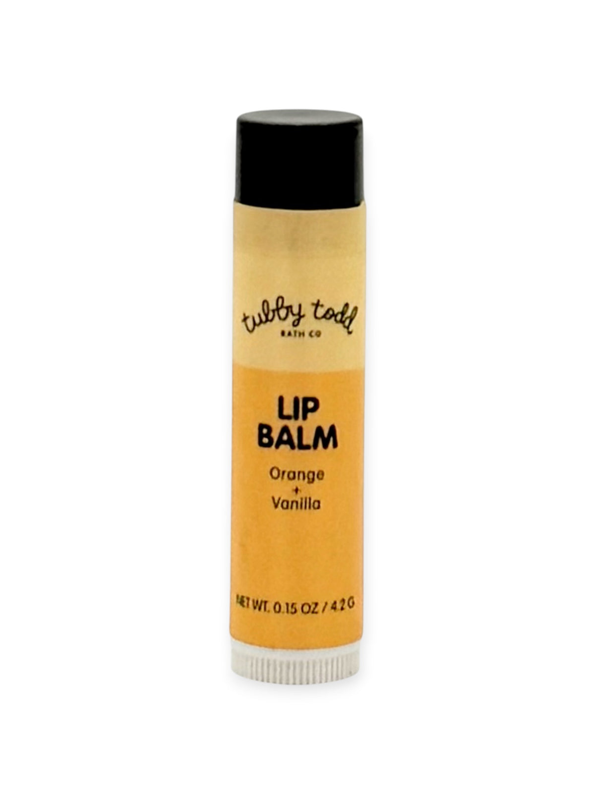 Lip Balm, Orange & Vanilla, .15 oz. - Tubby Todd Brand