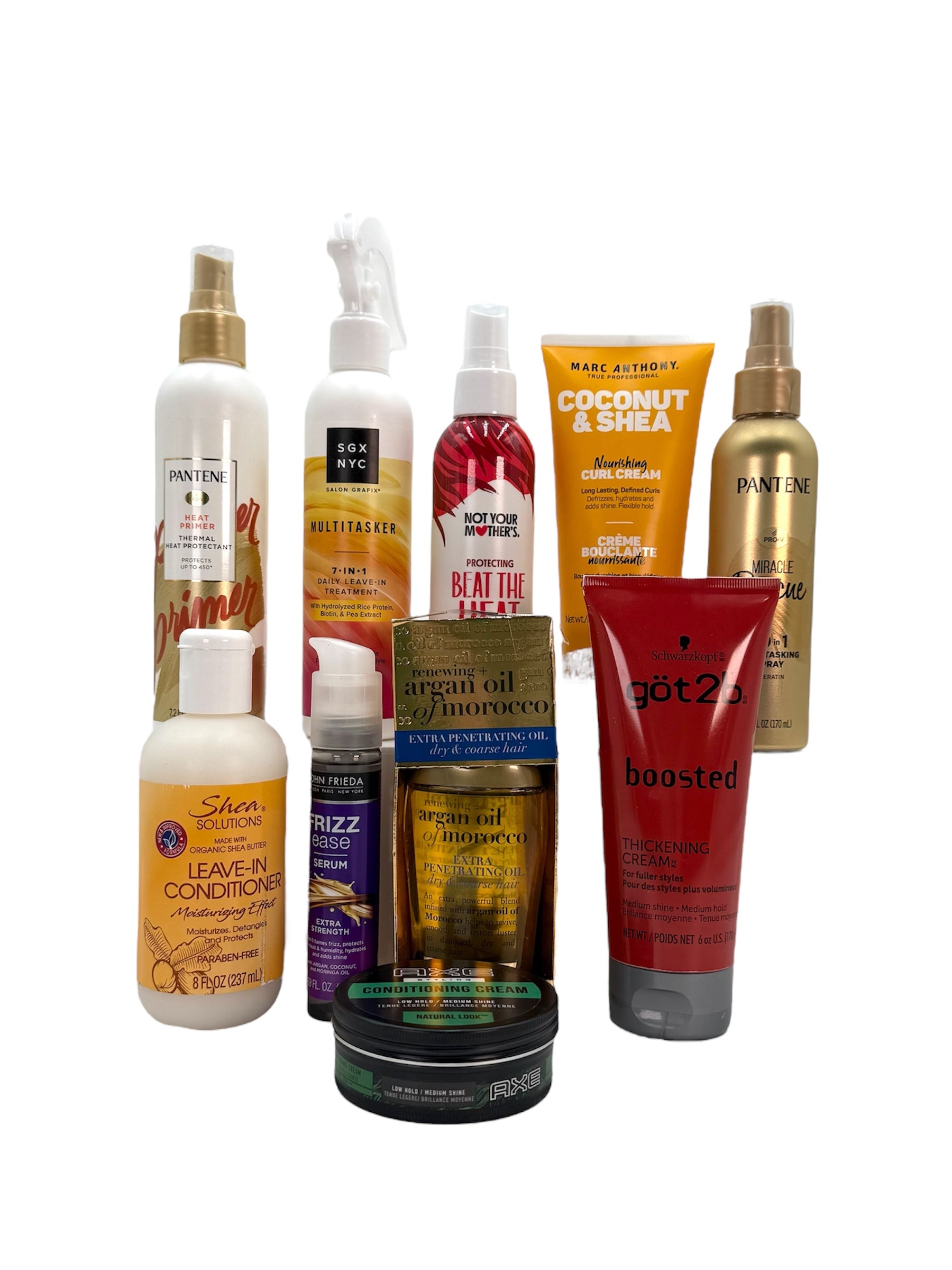 Hair Styling and Treatment Products. Full Size.