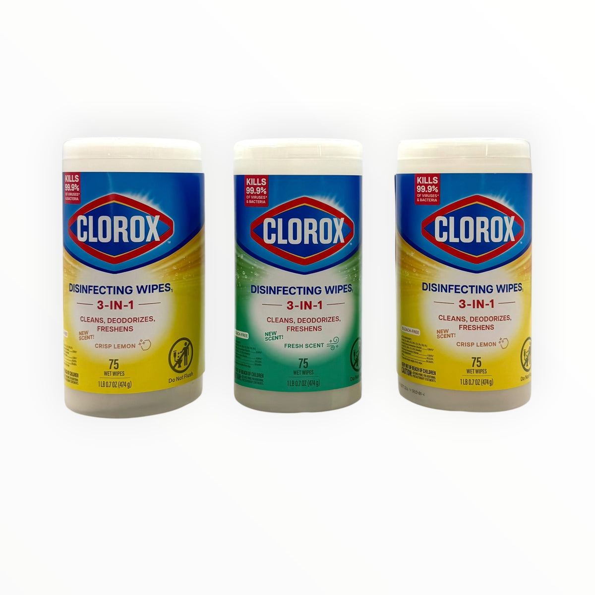 Clorox Disinfecting Wipes, Bleach Free - Crisp Lemon & Fresh Scent