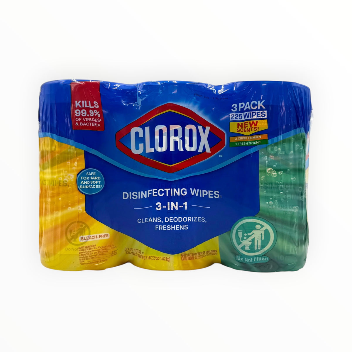 Clorox Disinfecting Wipes, Bleach Free - Crisp Lemon & Fresh Scent