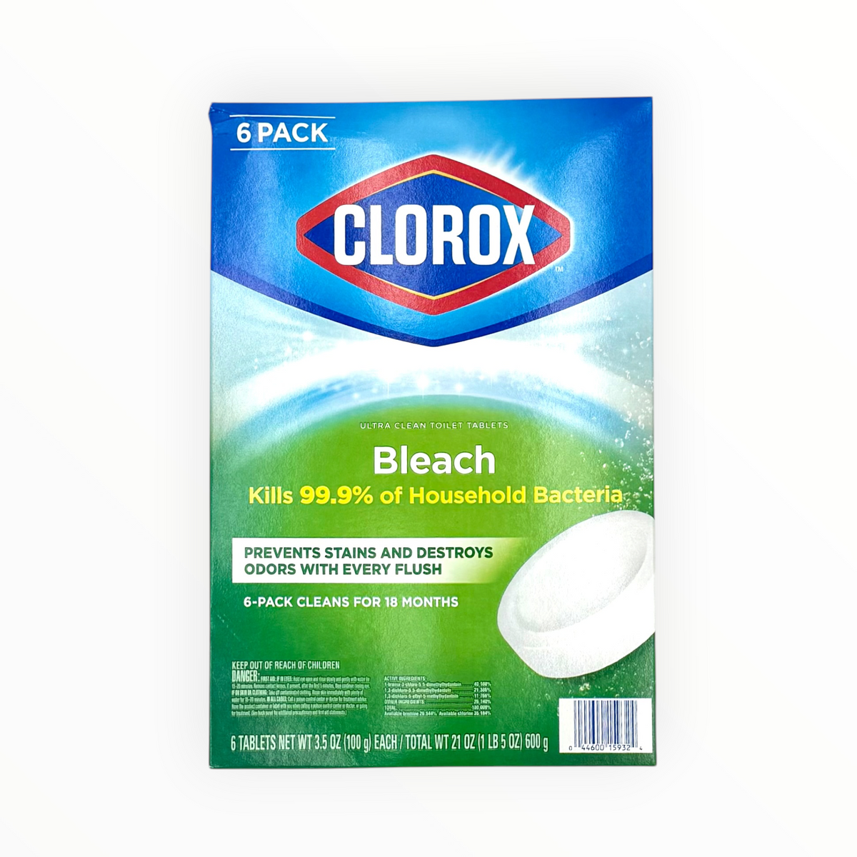 Clorox Ultra Clean Toilet Tablets - Pack of 6 Tablets