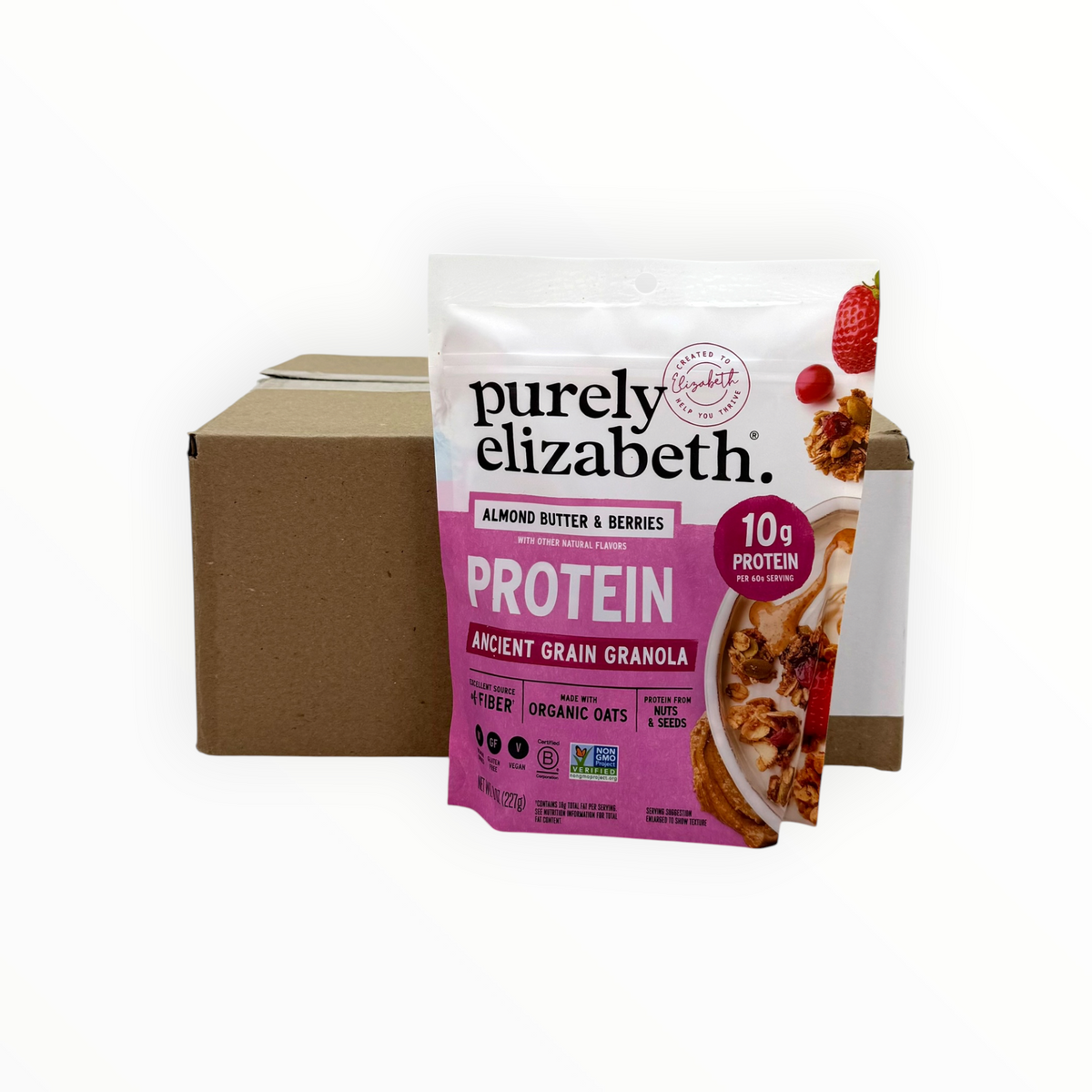 Almond Butter & Berries Protein Ancient Grain Granola, Purely Elizabeth