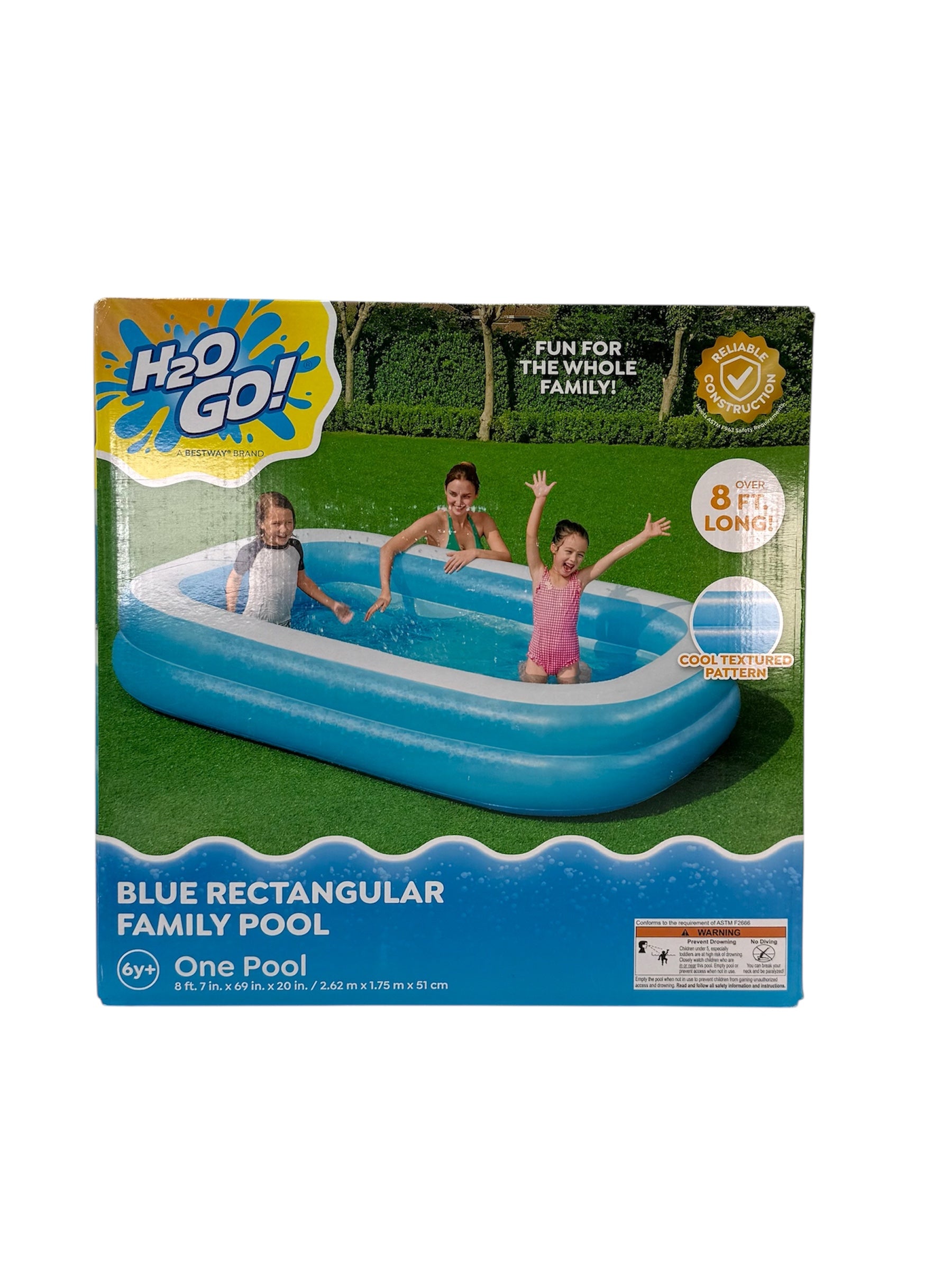 Blue Rectangular Family Pool