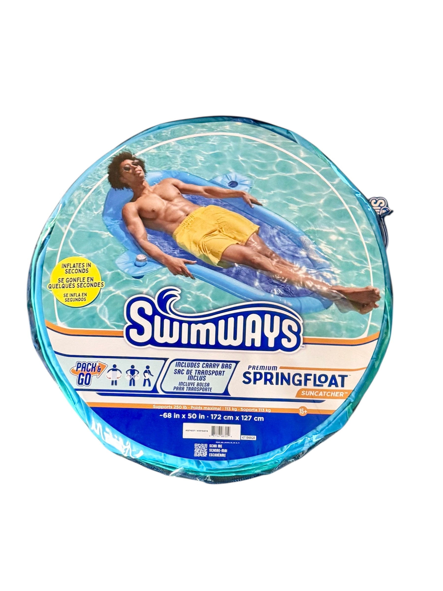 Swimways Springfloat Premium Inflatable Pool Lounger