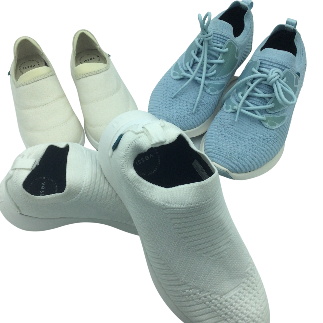 Vessi Adult Sized Athletic Shoes - Large Lot of 100 Pairs - Assorted gender and sizes.