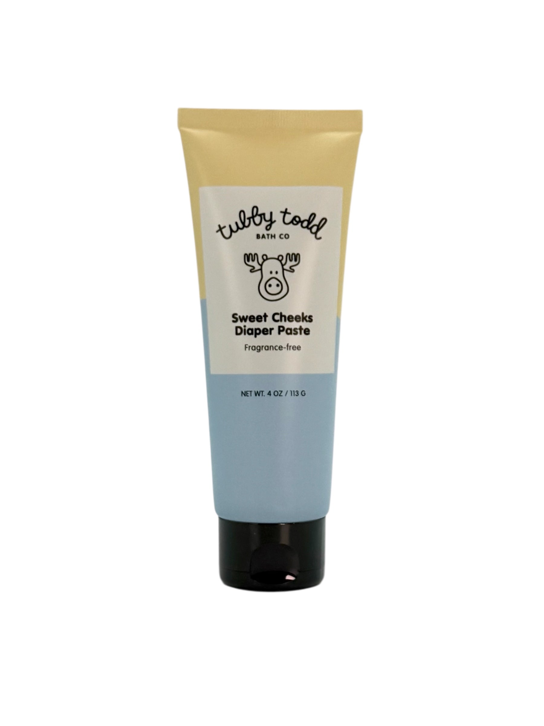 Tubby Todd Sweet Cheeks Diaper Paste, Fragrance Free - 4 oz. Tube