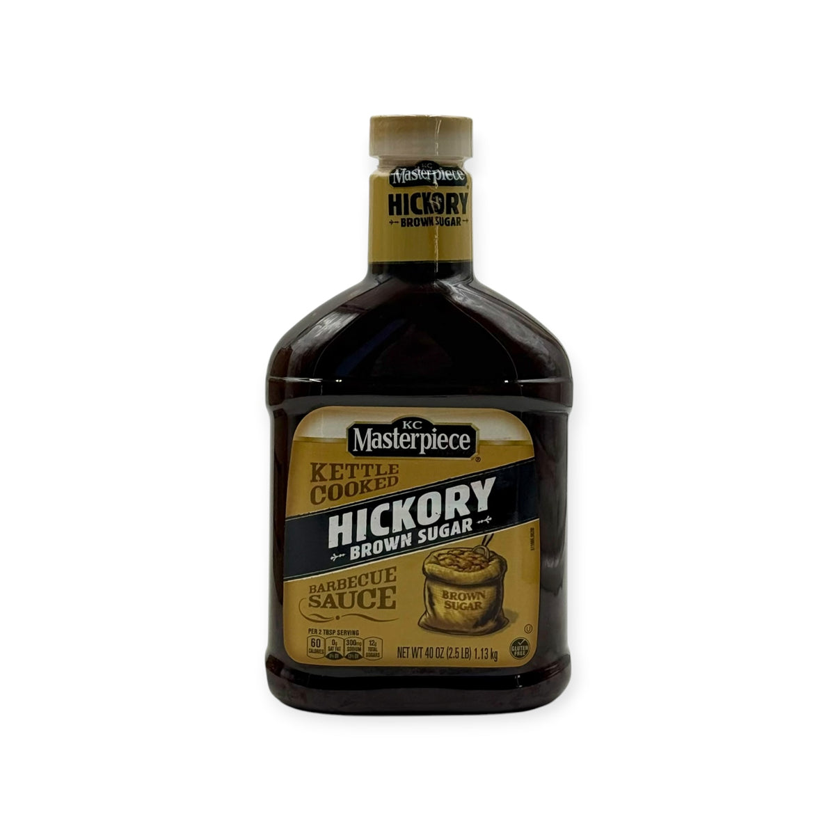 KC Masterpiece Hickory Brown Sugar Barbecue Sauce - 40 oz. Bottle, Case of 6 Bottles