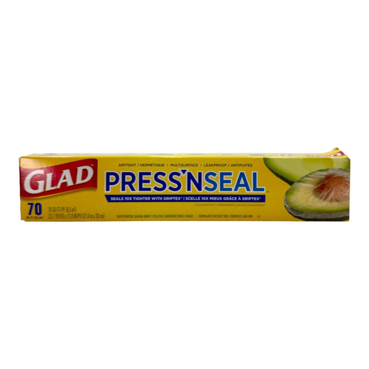 Glad Press 'N Seal Clear Food Wrap - 70 Sq. Ft. Roll