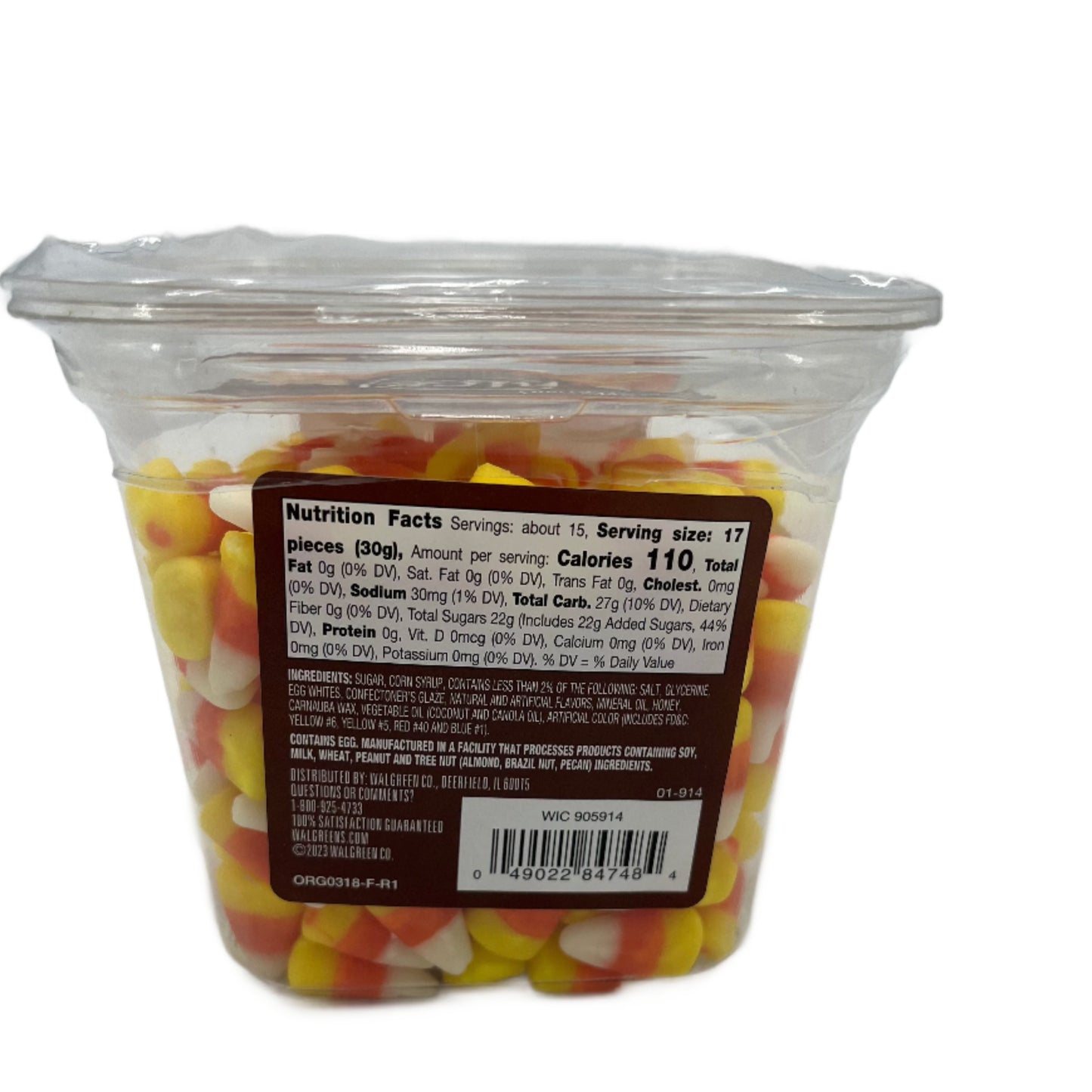 Candy Corn - 1 pound tub - Case of 24 tubs