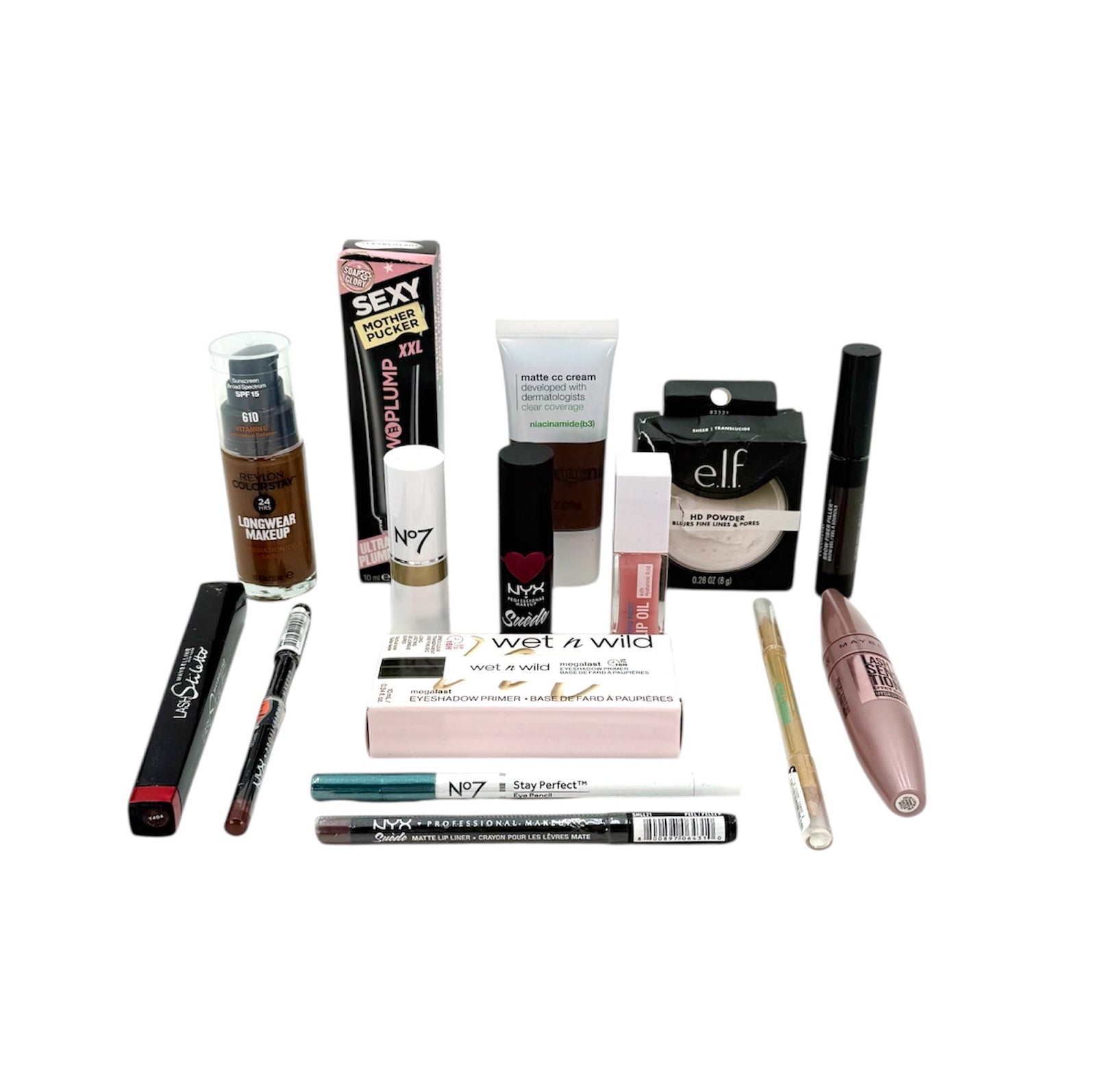 Makeup. Bag of 15 Assorted Items.