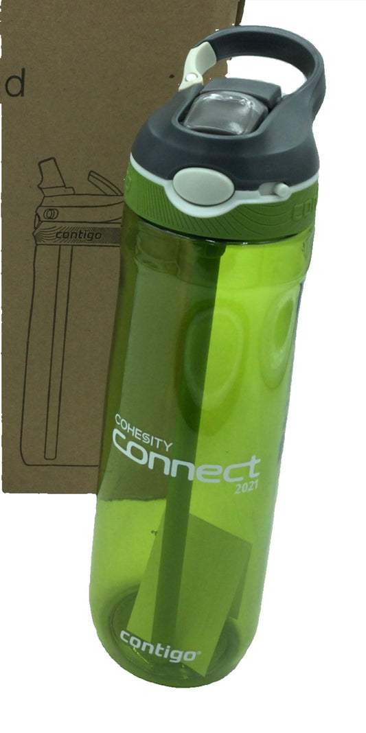 Water Bottle, Plastic, Contigo, Branded with Cohesity Connect, Case of 6