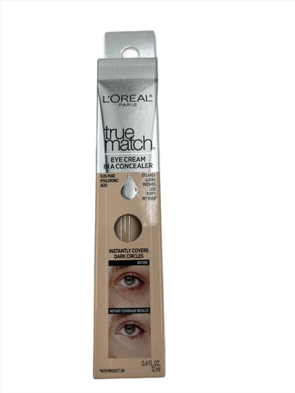 L'oreal True Match Eye Cream in a Concealer- .4 oz tube