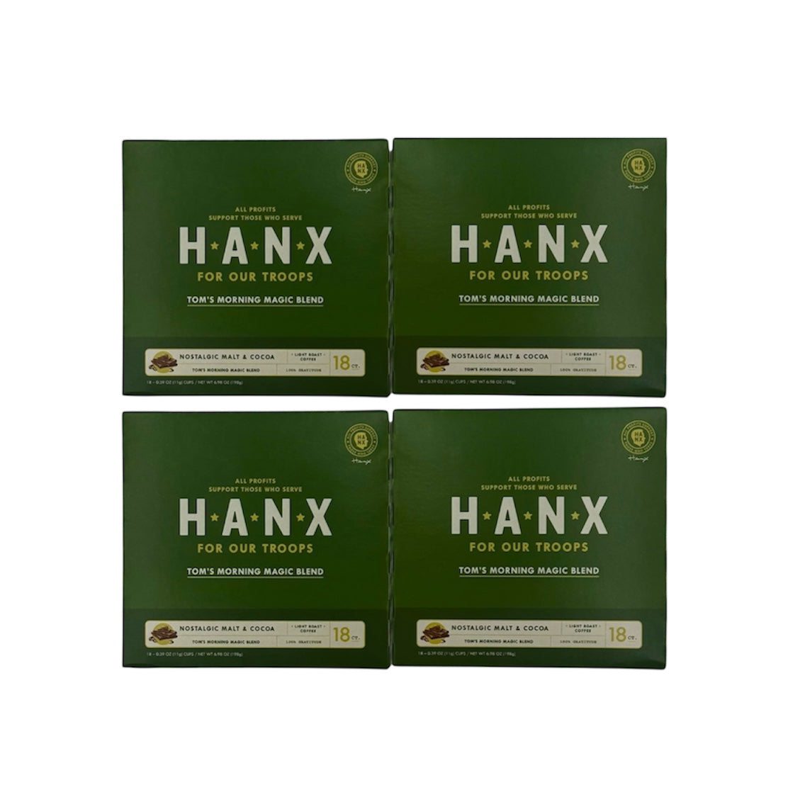 Hanx Coffee, Case of 72 Pods