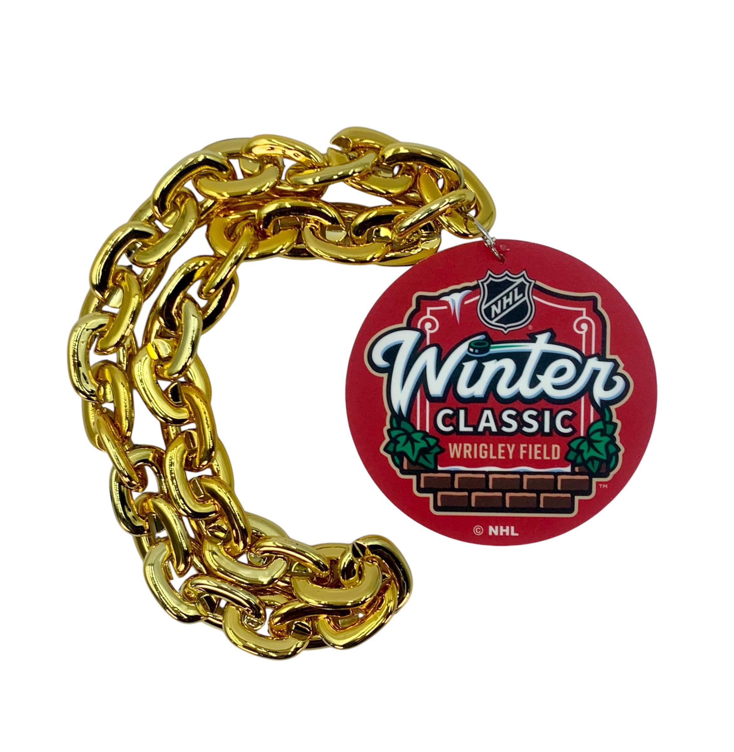 Blackhawks Winter Classic Gold Fanchain