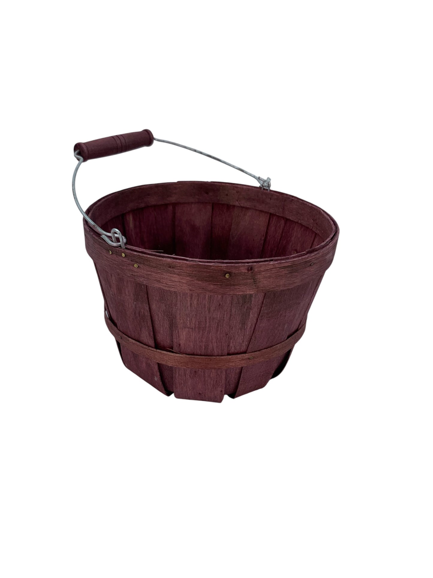 Wood Basket with Handle